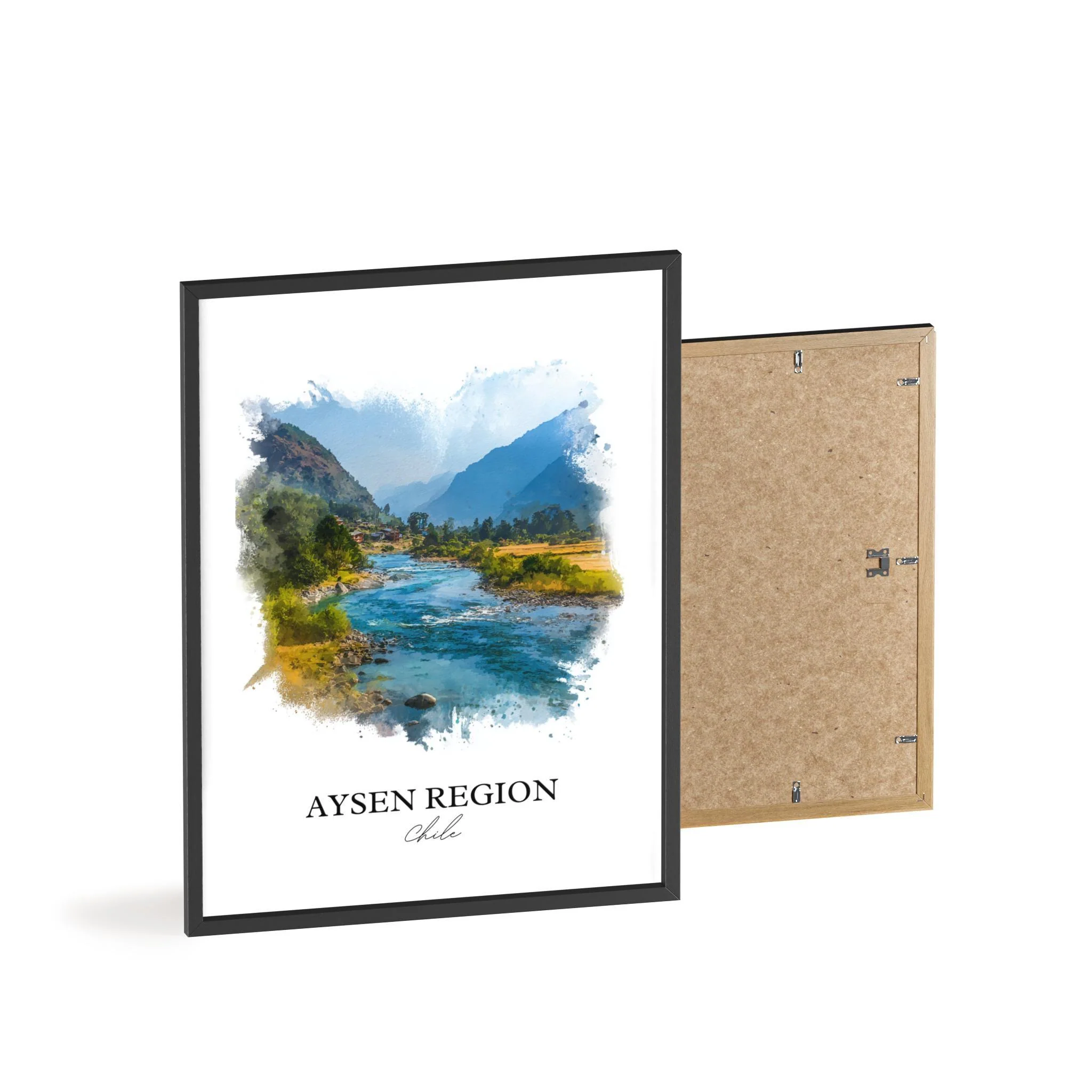 Aysen Region, Chile – Watercolor Art Print - Image 8
