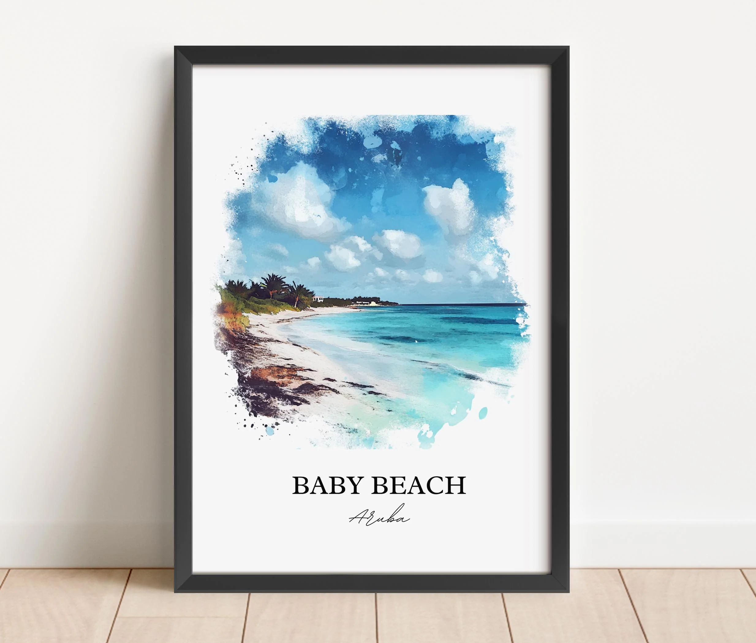 Baby Beach, Aruba – Watercolor Art Print - Image 6