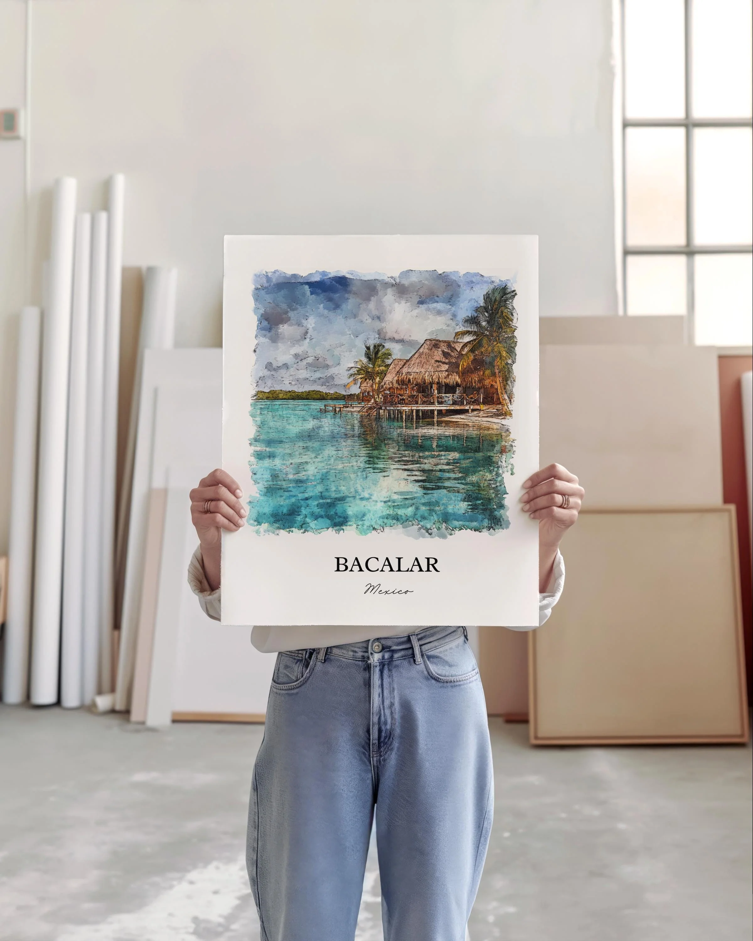 Bacalar, Mexico – Watercolor Art Print - Image 5