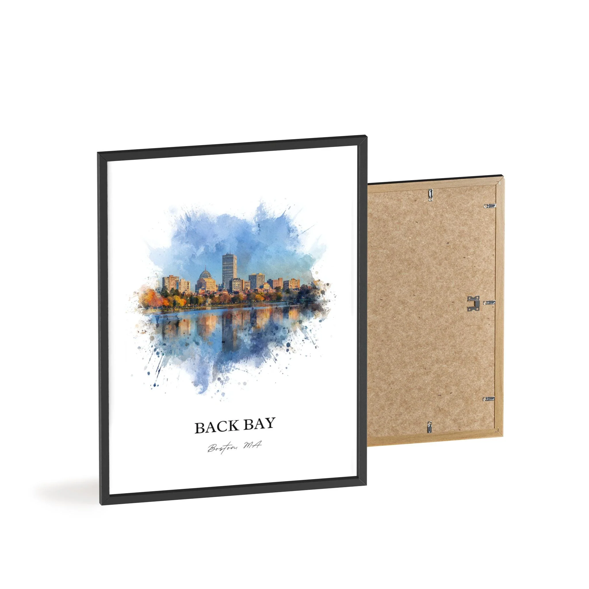 Back Bay, Massachusetts – Watercolor Art Print - Image 10