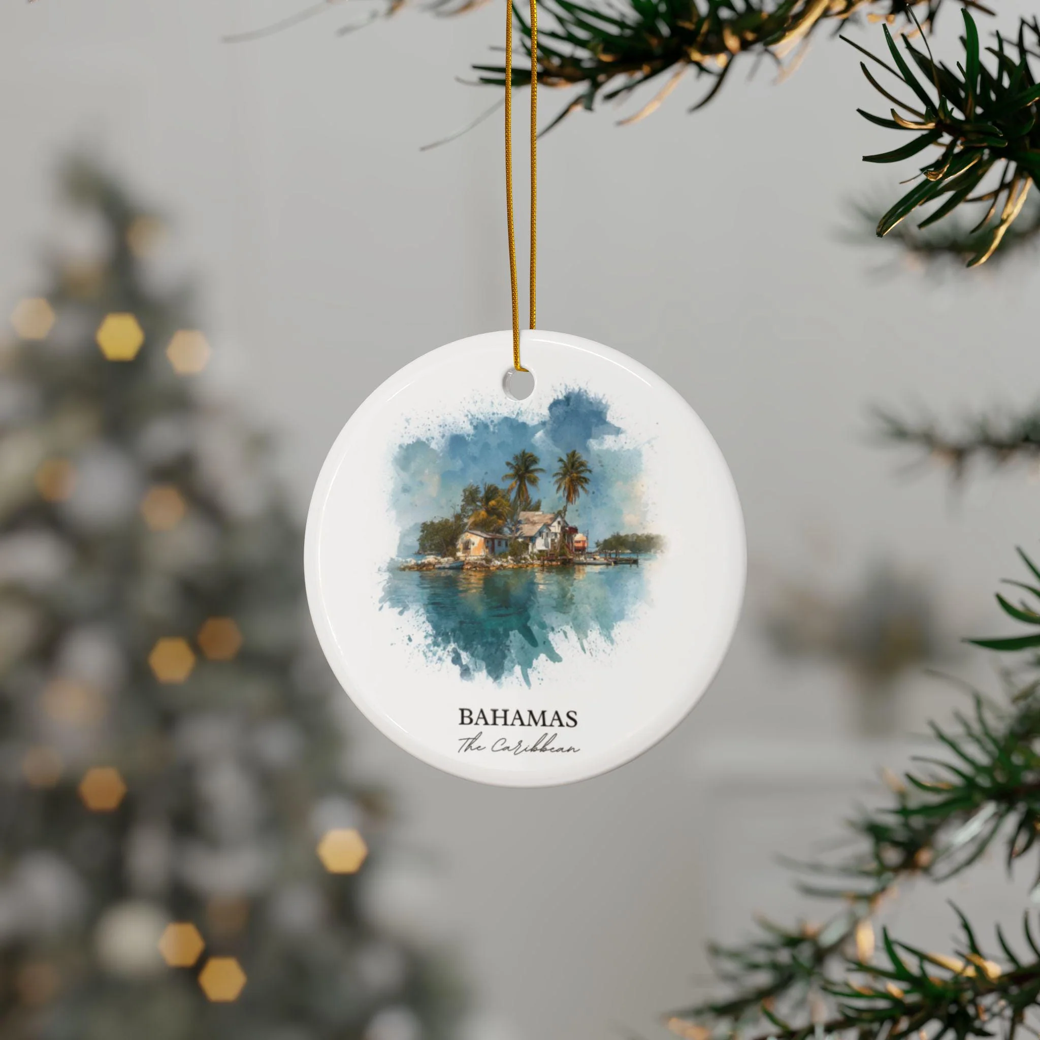 Bahamas Ornament: Unique Bahamas Souvenir, Bahamas Xmas Decor, and Authentic Bahamas Gift - Image 3