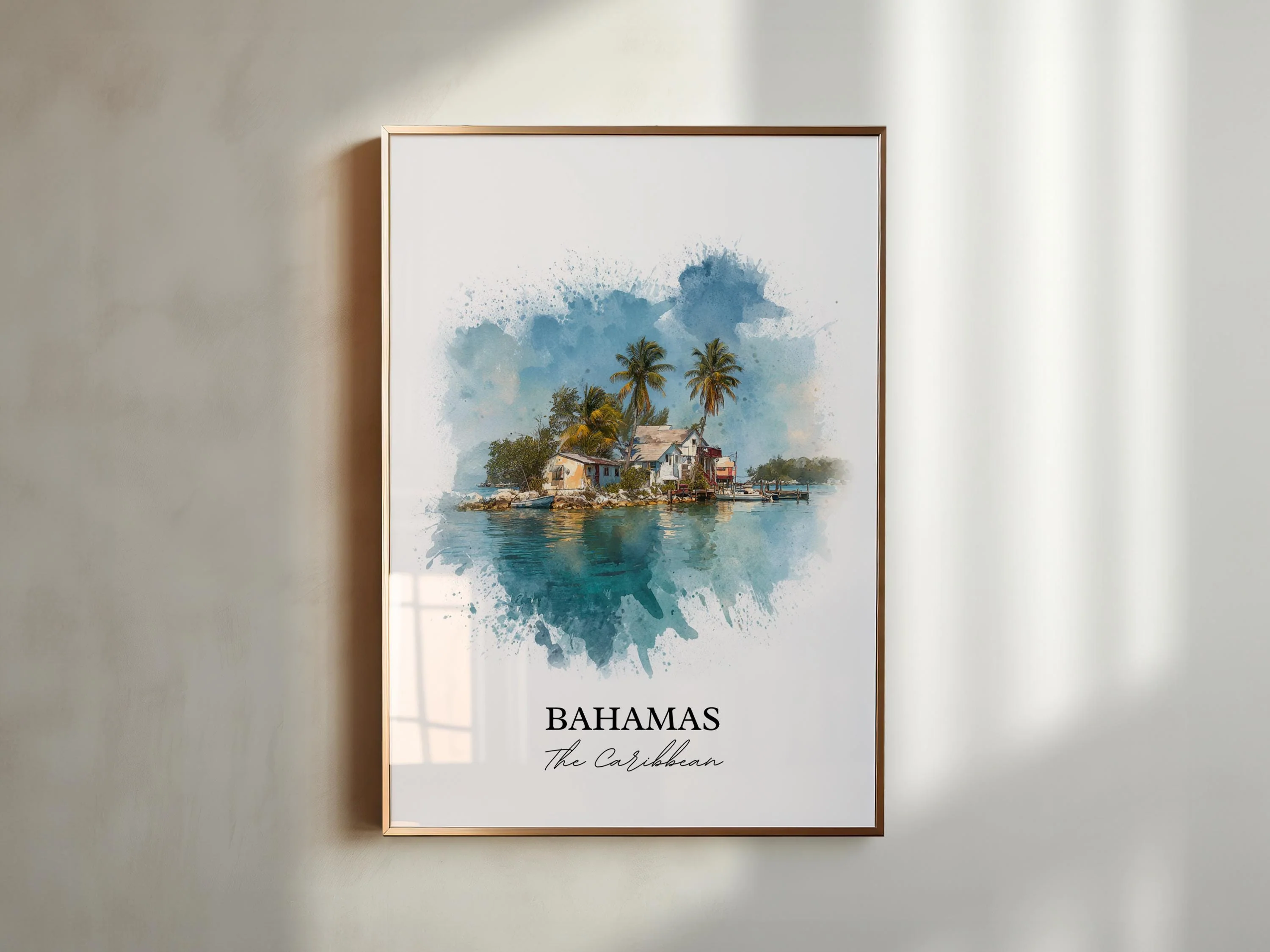 Bahamas, Caribbean – Watercolor Art Print - Image 3