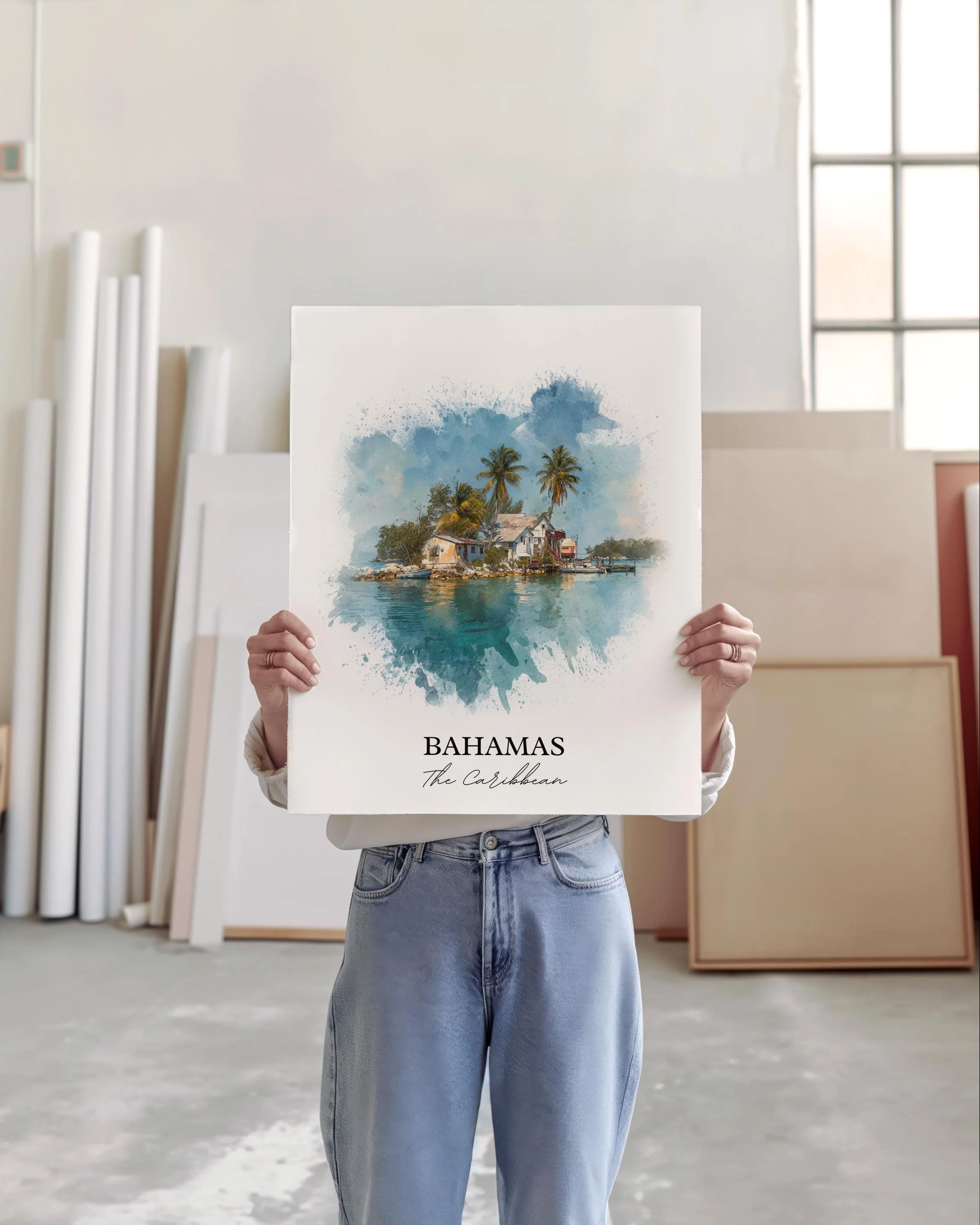 Bahamas, Caribbean – Watercolor Art Print - Image 4