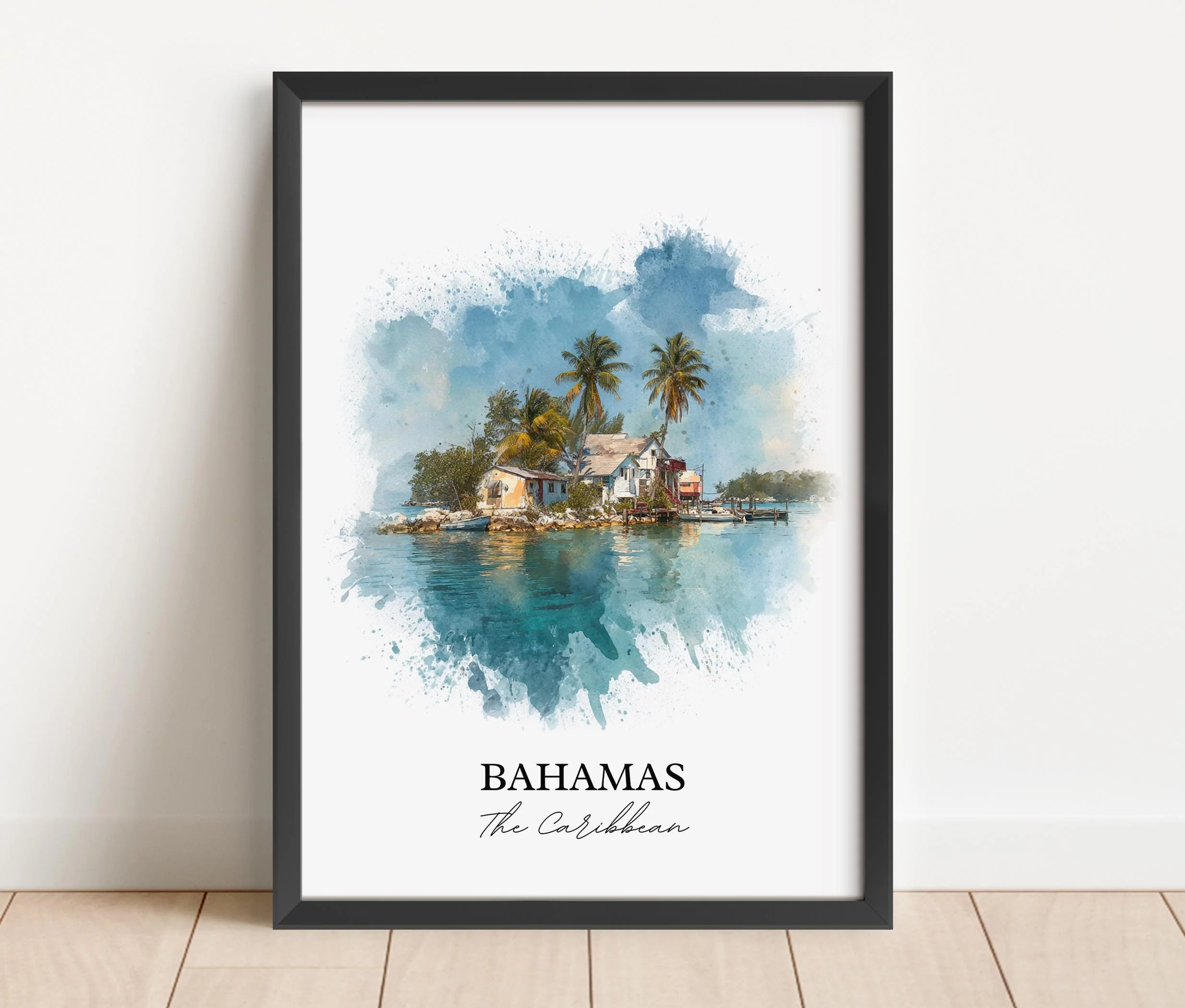 Bahamas, Caribbean – Watercolor Art Print - Image 6