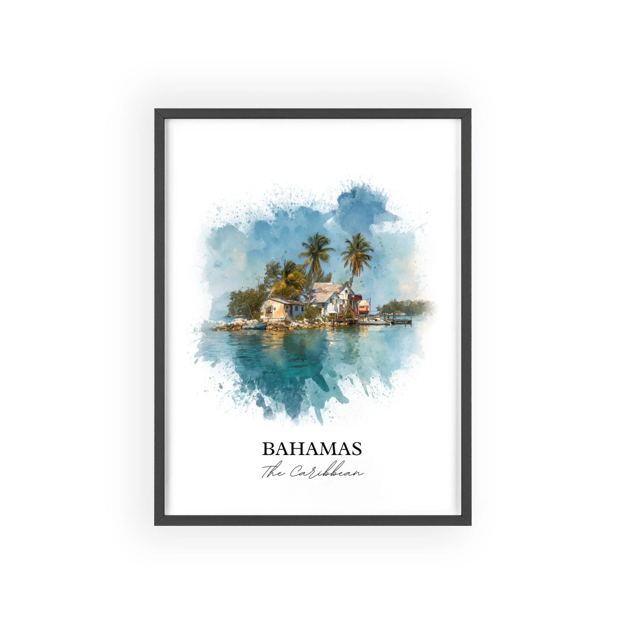 Bahamas, Caribbean – Watercolor Art Print - Image 7