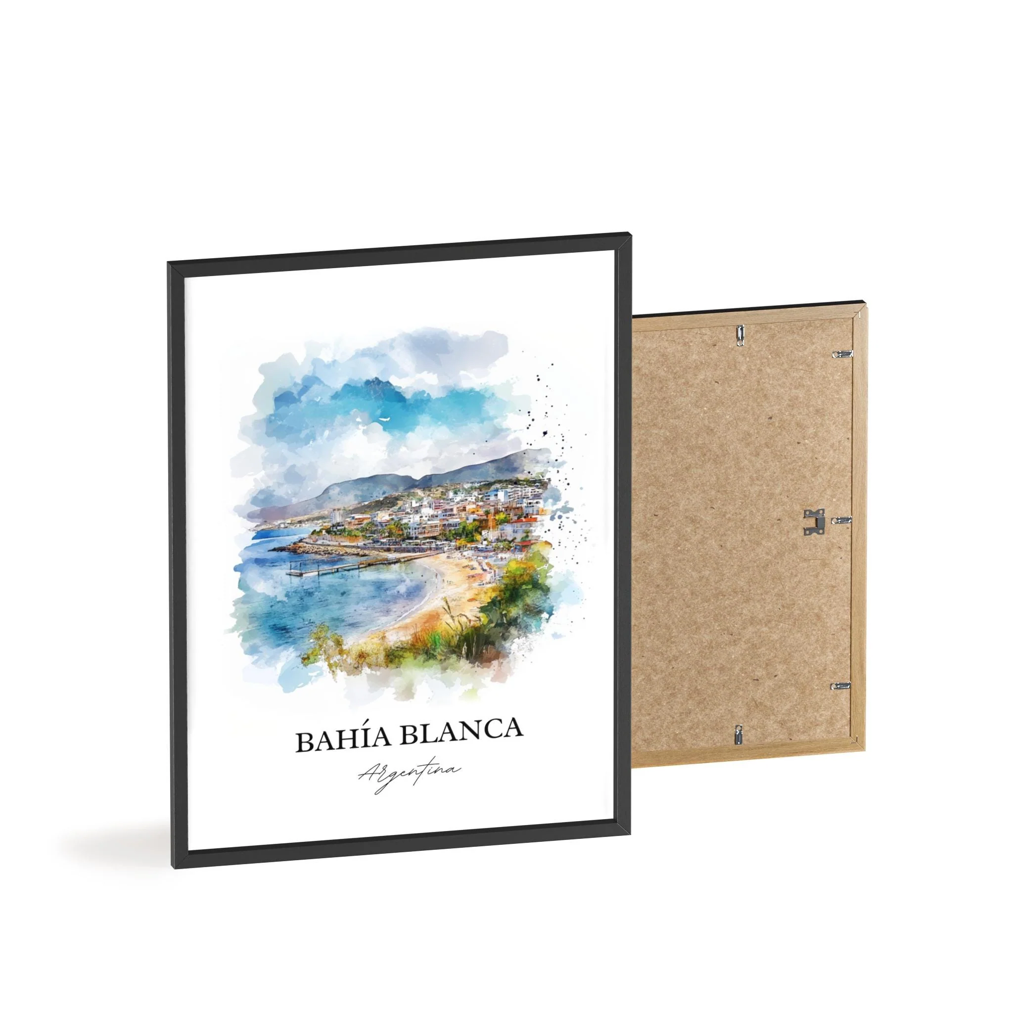 Bahia Blanca, Argentina – Watercolor Art Print - Image 8