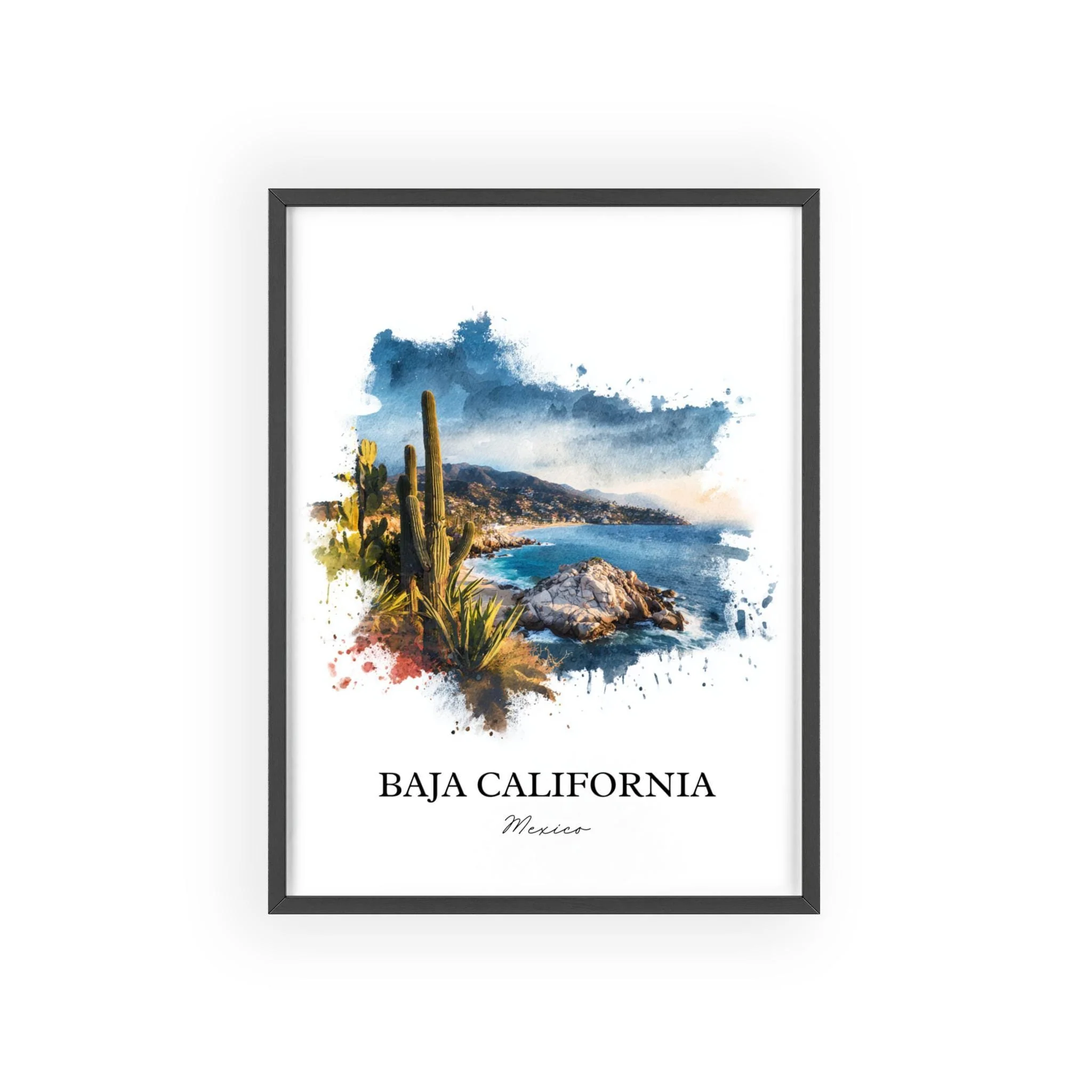 Baja California, Mexico – Watercolor Art Print - Image 7