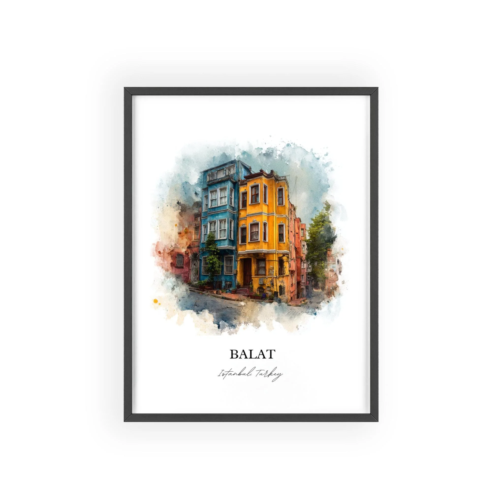 Istanbul, Turkey – Watercolor Art Print
