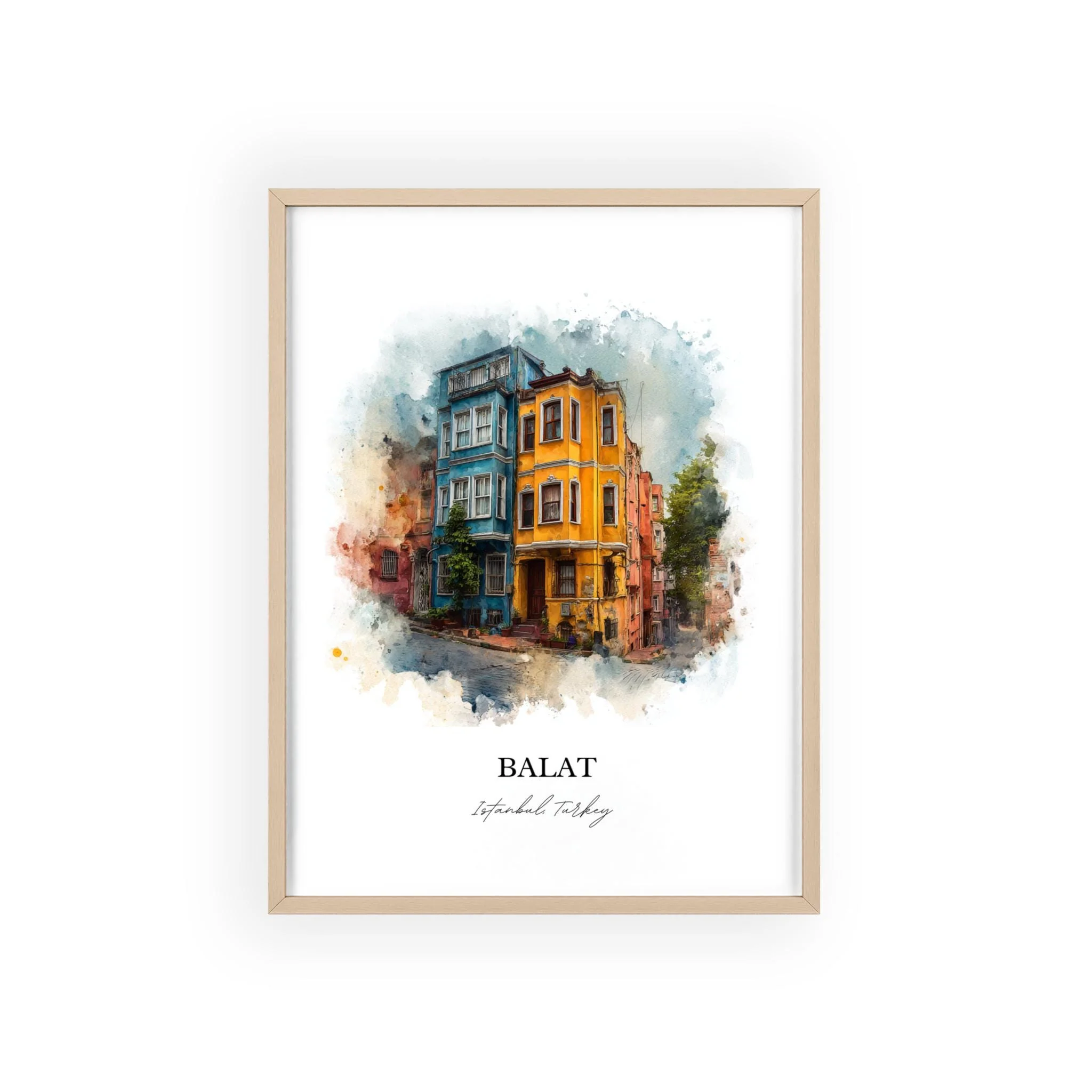 Istanbul, Turkey – Watercolor Art Print - Image 3