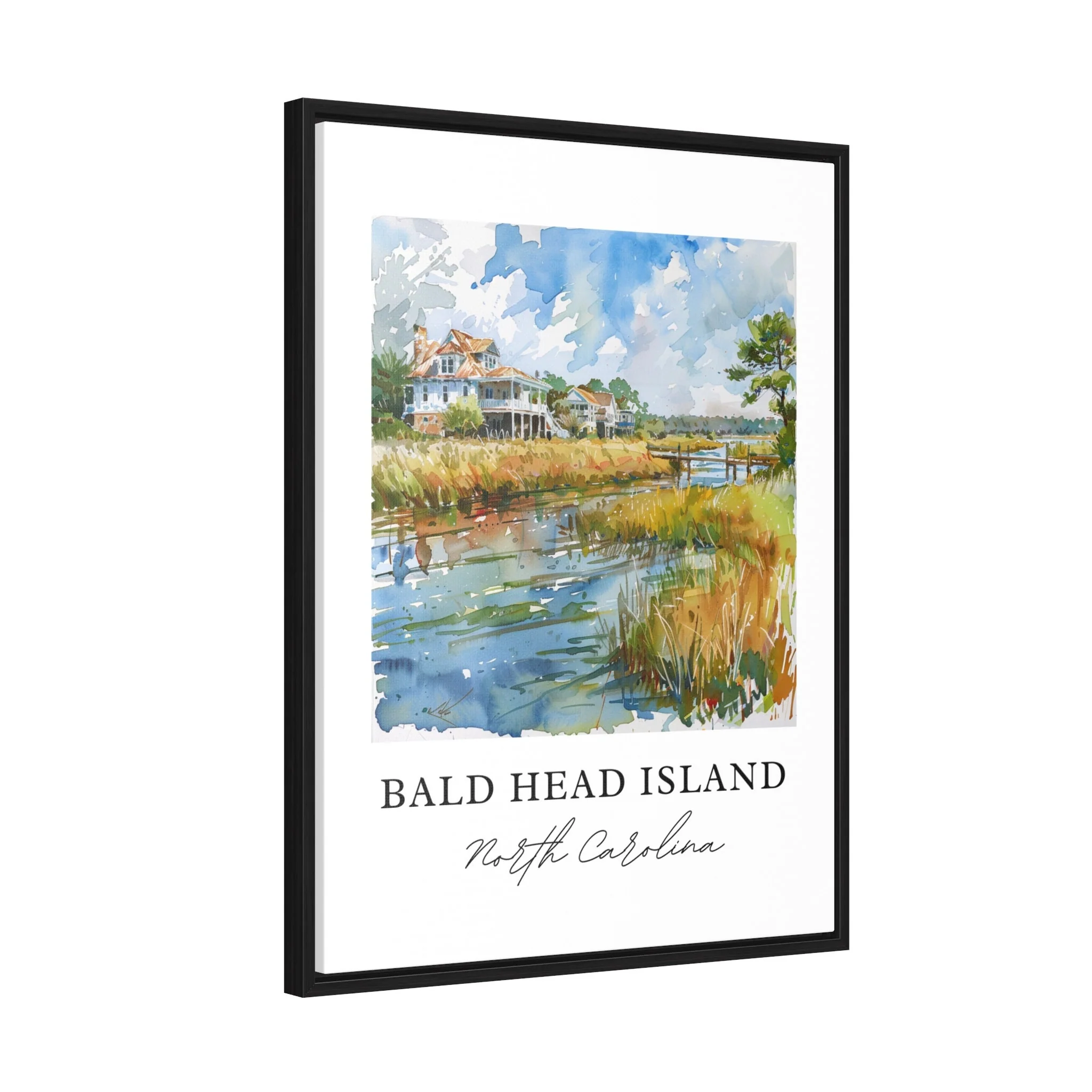 Bald Head Island, North Carolina – Watercolor Art Print - Image 6