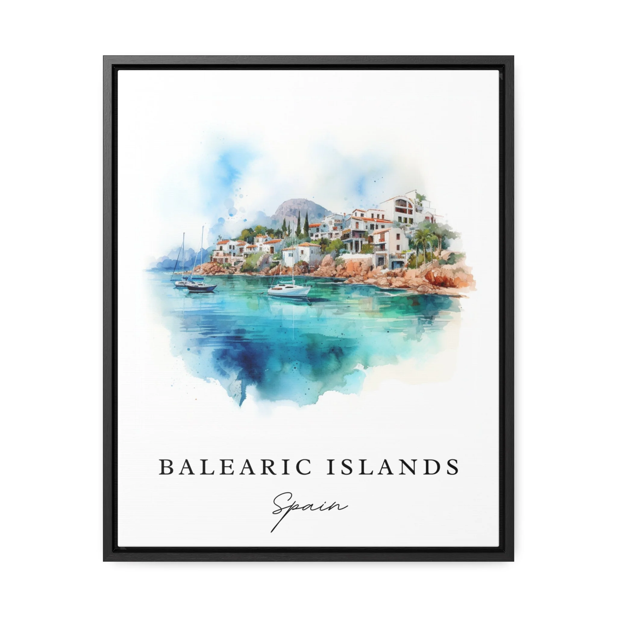 Balearic Islands, Spain – Watercolor Art Print - Image 6