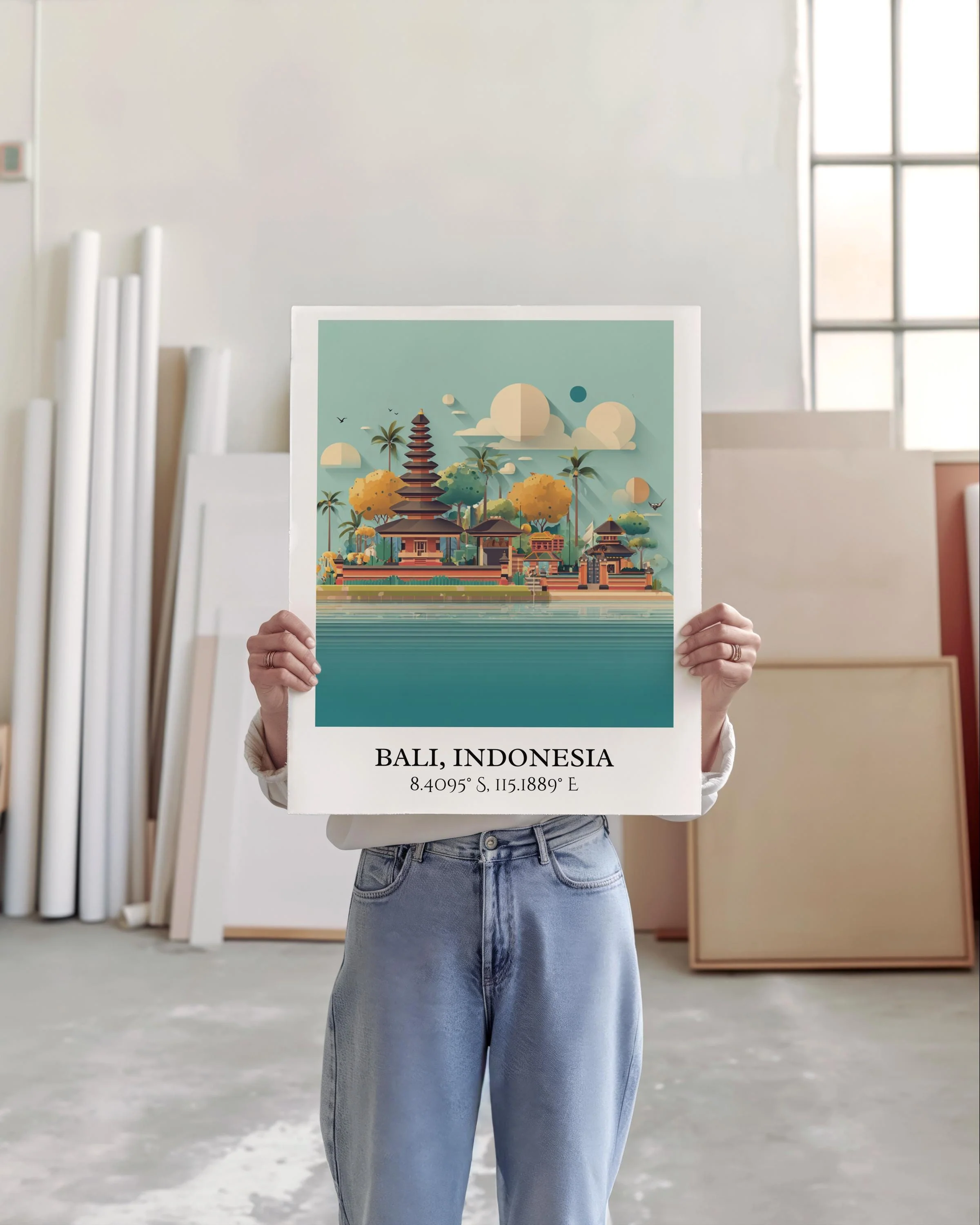 Bali, Indonesia – Watercolor Art Print - Image 3