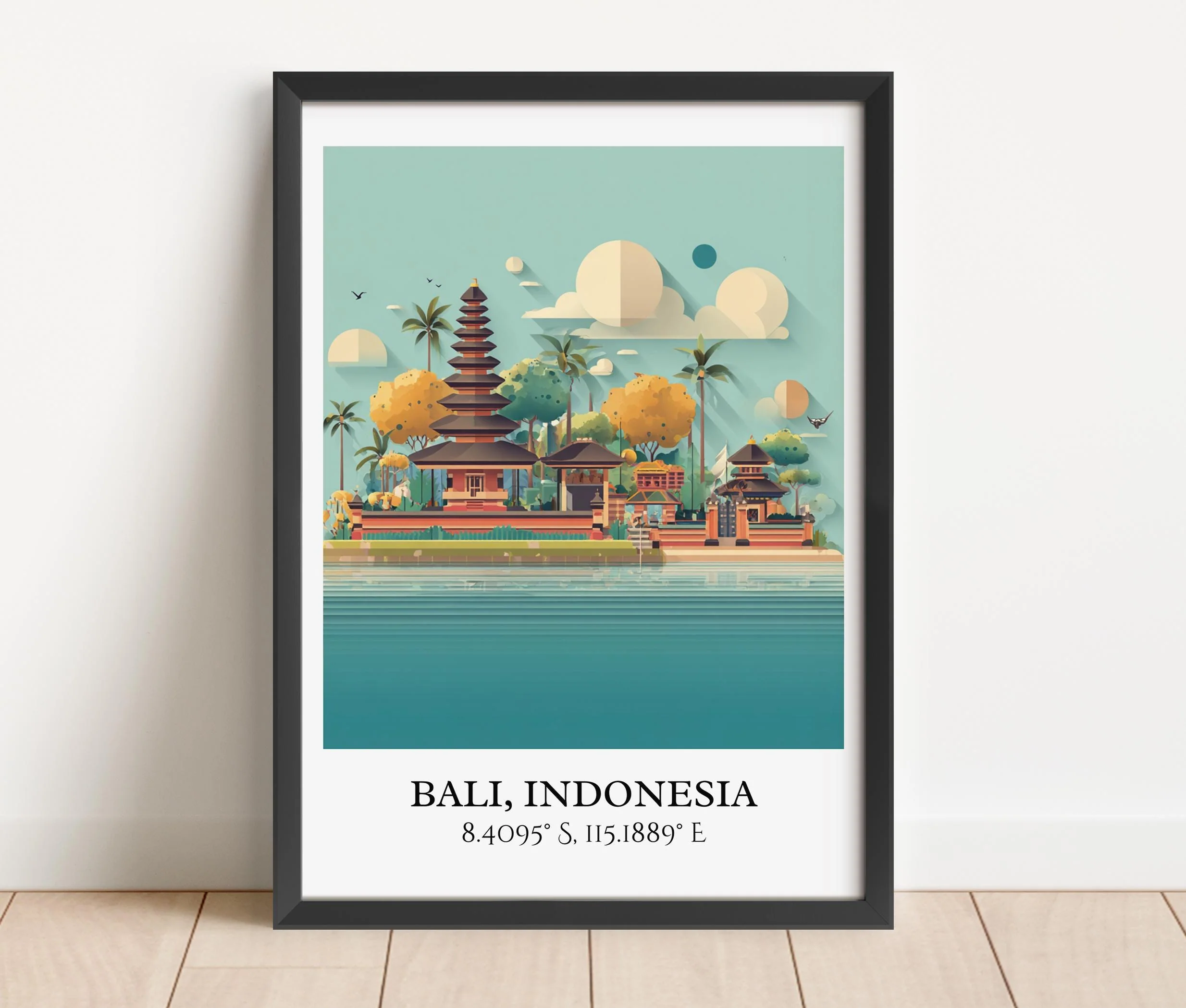 Bali, Indonesia – Watercolor Art Print - Image 6