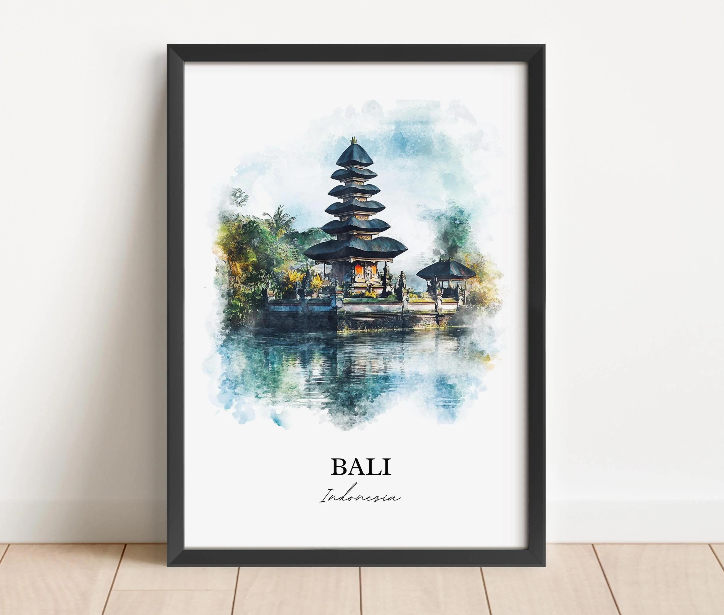Bali, Indonesia – Watercolor Art Print - Image 5