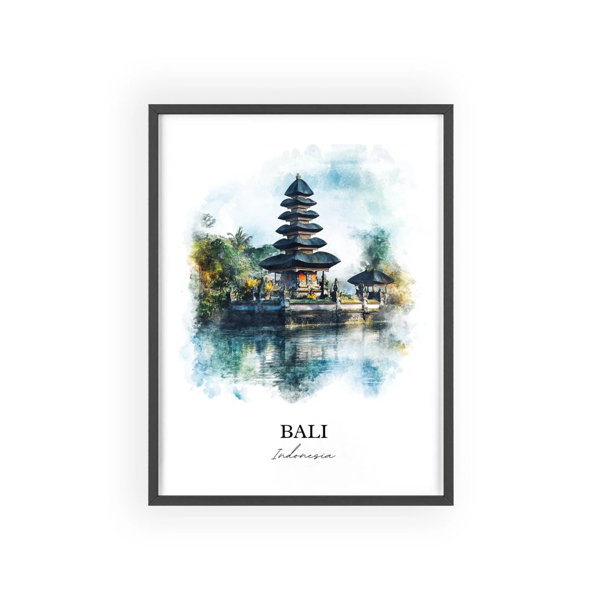 Bali, Indonesia – Watercolor Art Print - Image 7