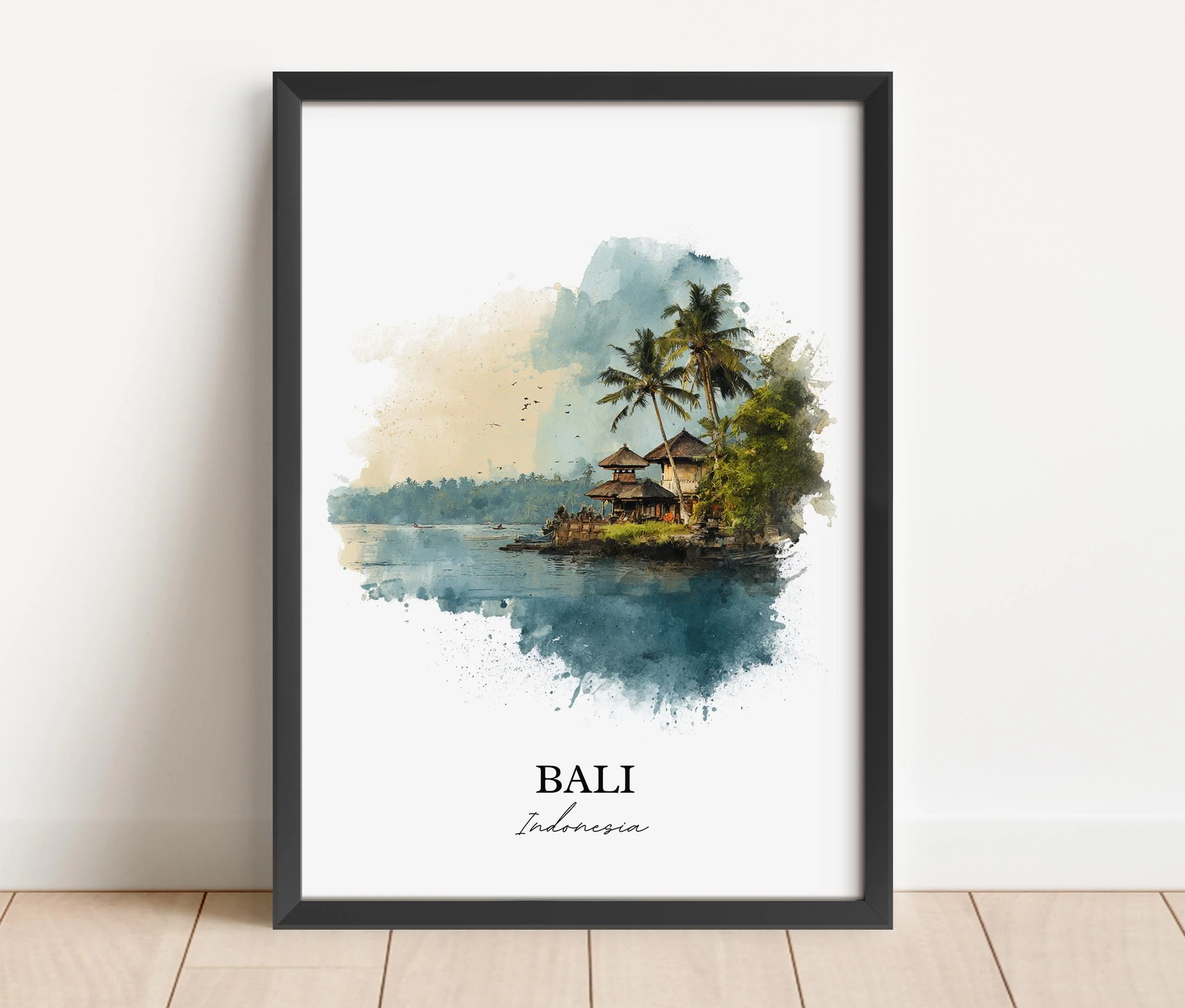 Bali, Indonesia – Watercolor Art Print - Image 6