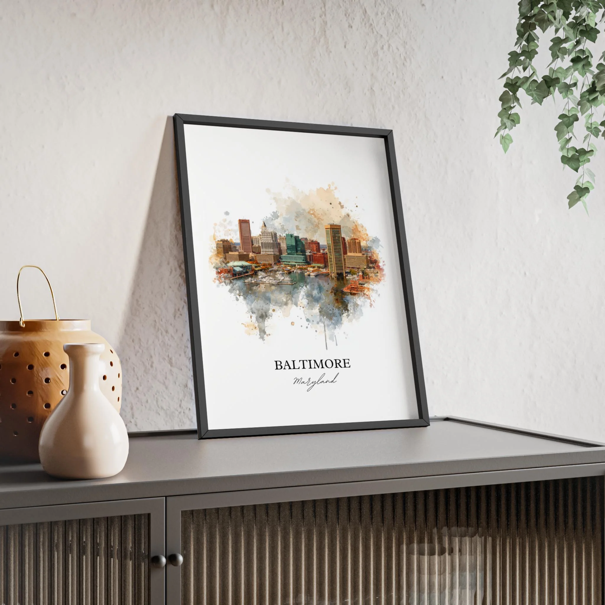 Baltimore, Maryland – Watercolor Art Print - Image 5