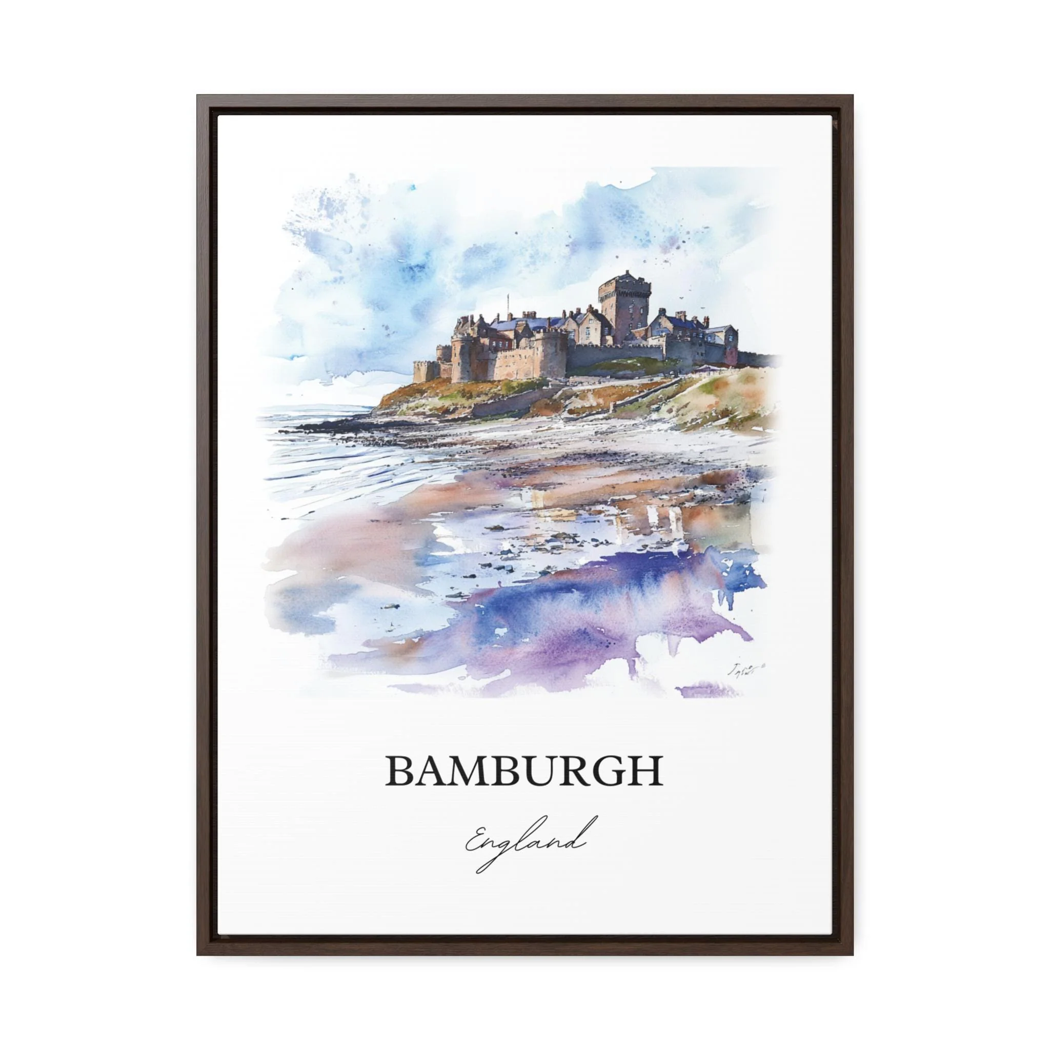 Bamburgh, England – Watercolor Art Print - Image 7