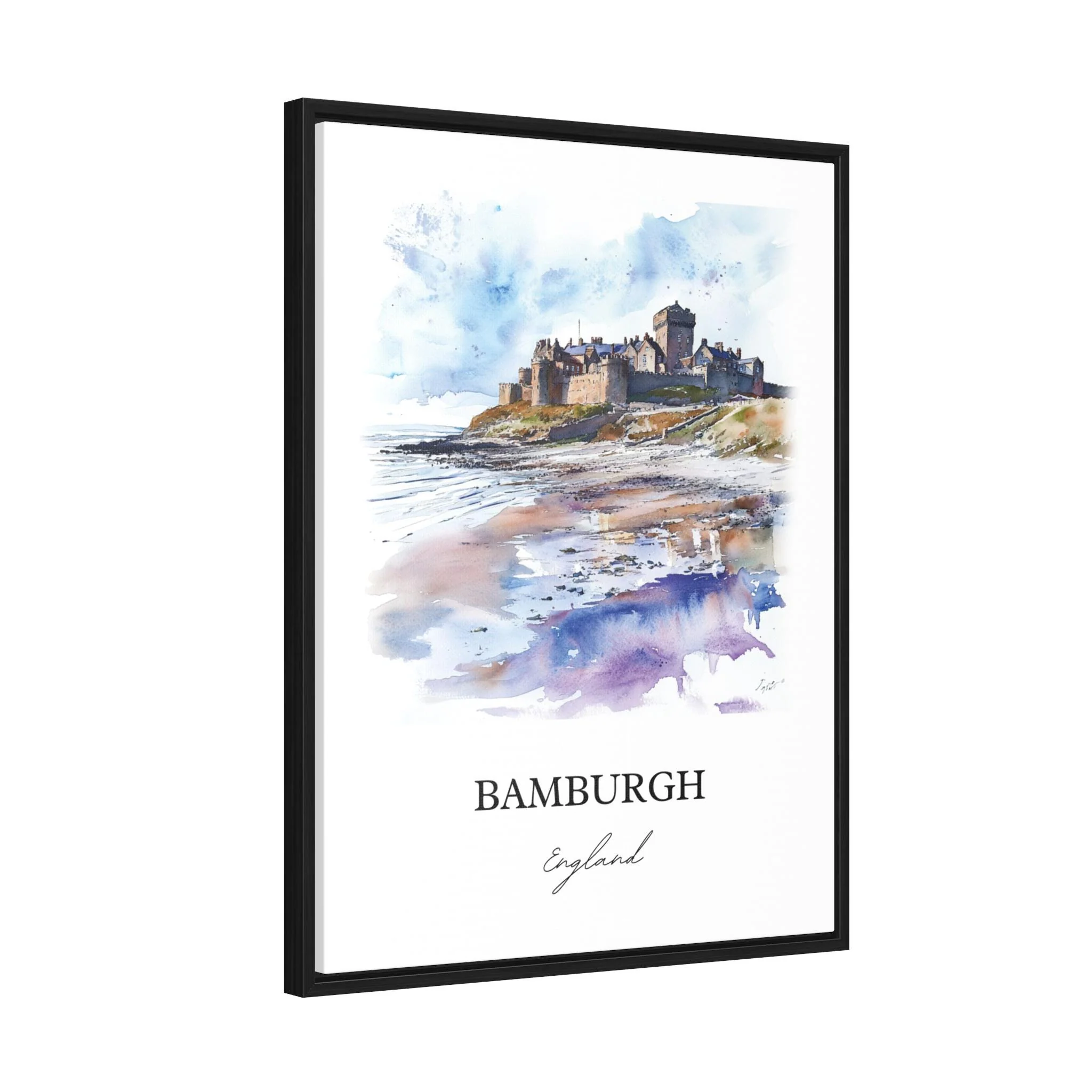 Bamburgh, England – Watercolor Art Print - Image 8