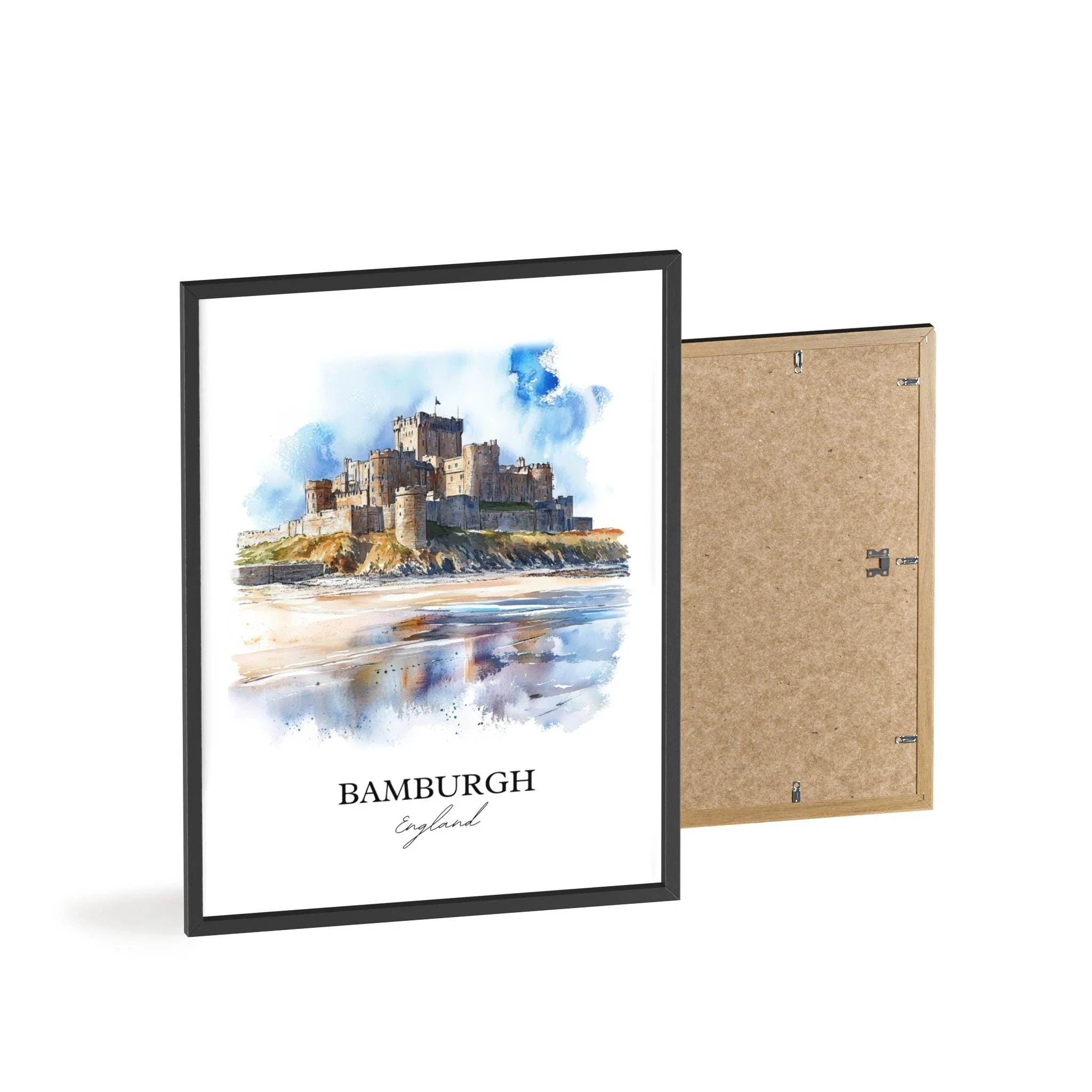 Bamburgh, England – Watercolor Art Print - Image 8