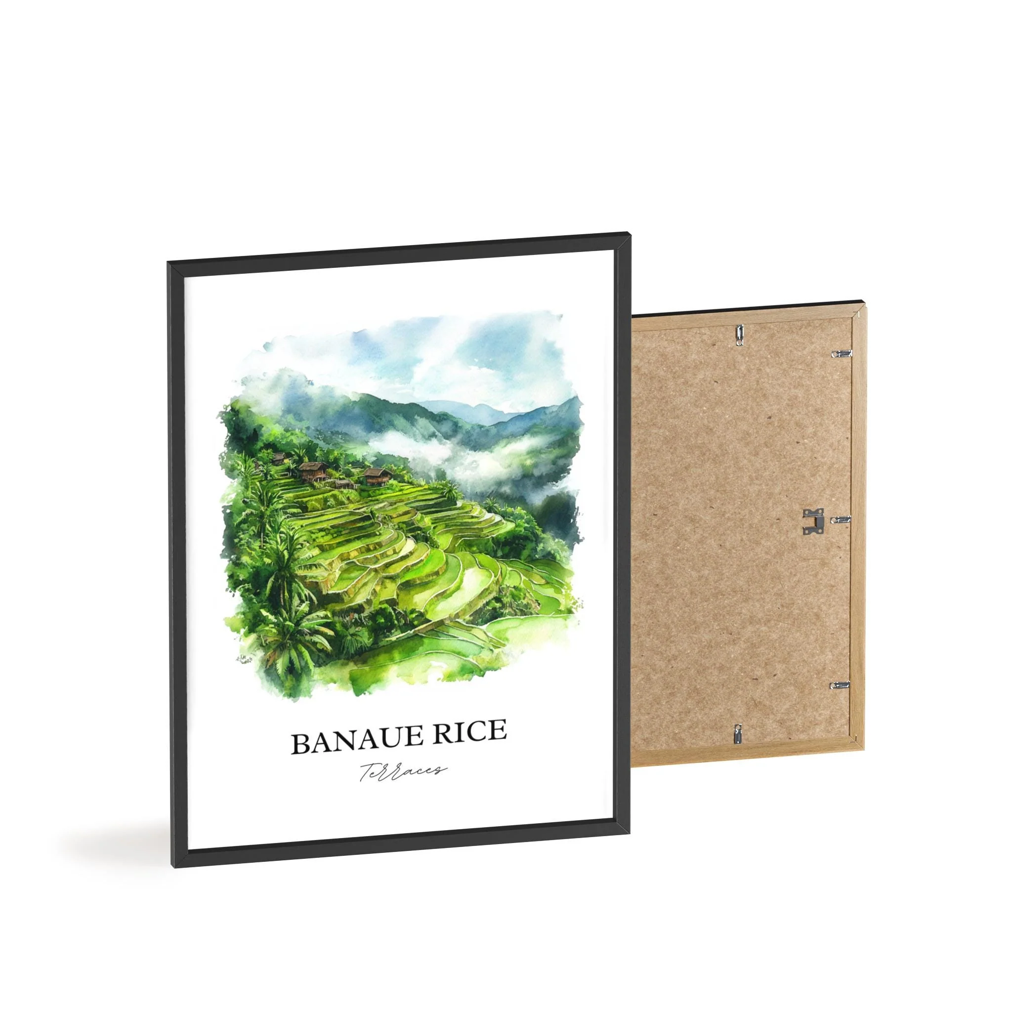 Banaue Rice Terraces, Philippines – Watercolor Art Print - Image 8