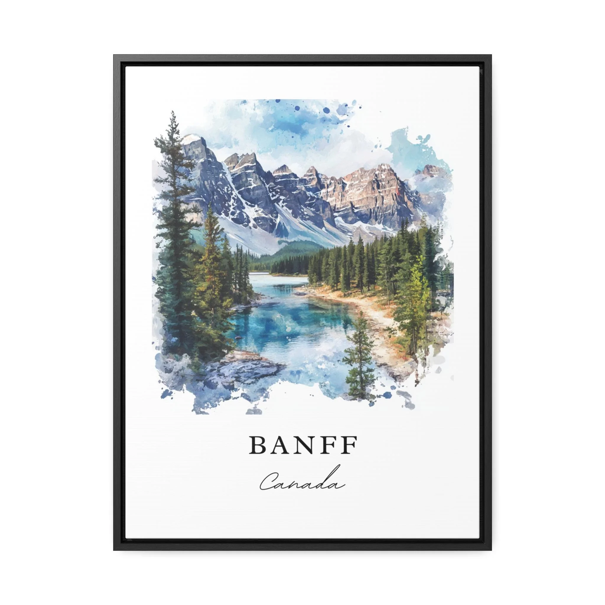 Banff National Park, Canada – Watercolor Art Print - Image 5