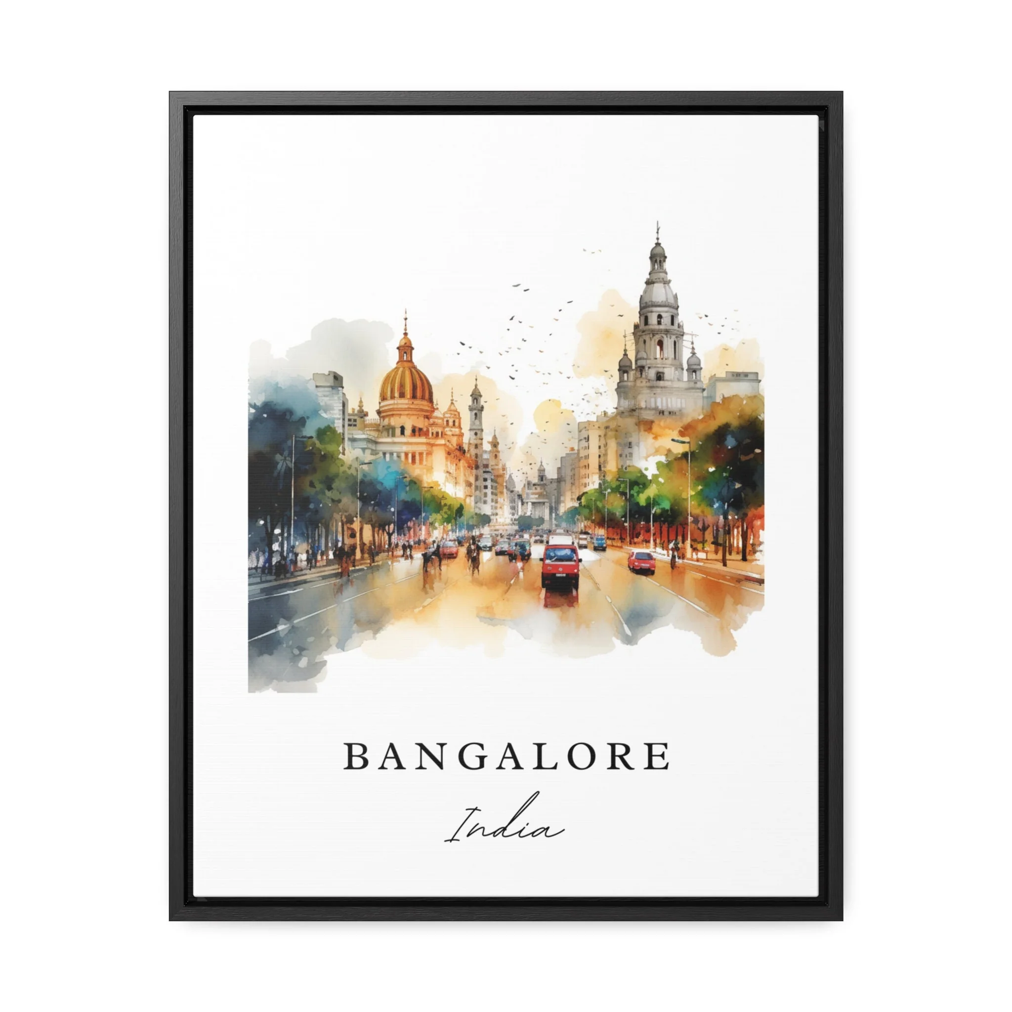 Bangalore, India – Watercolor Art Print - Image 6