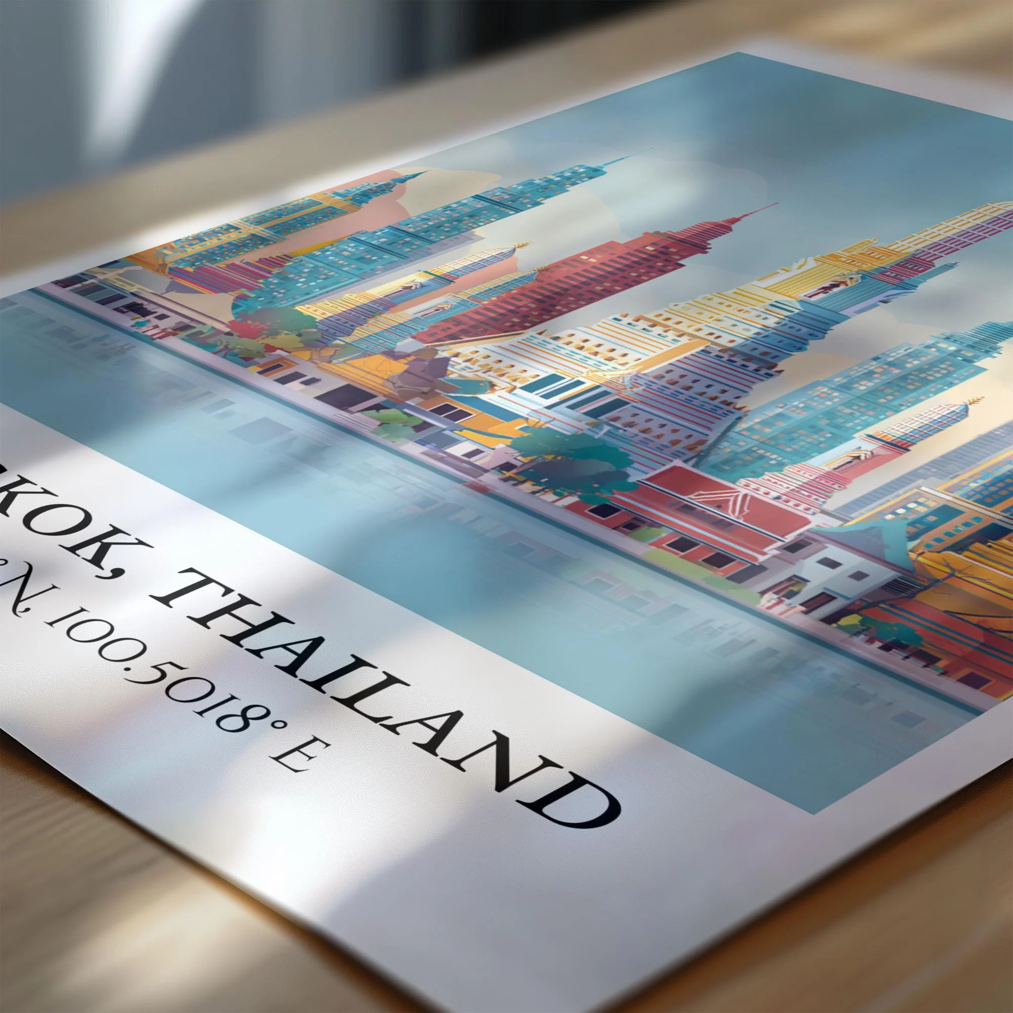 Bangkok, Thailand – Watercolor Art Print - Image 2