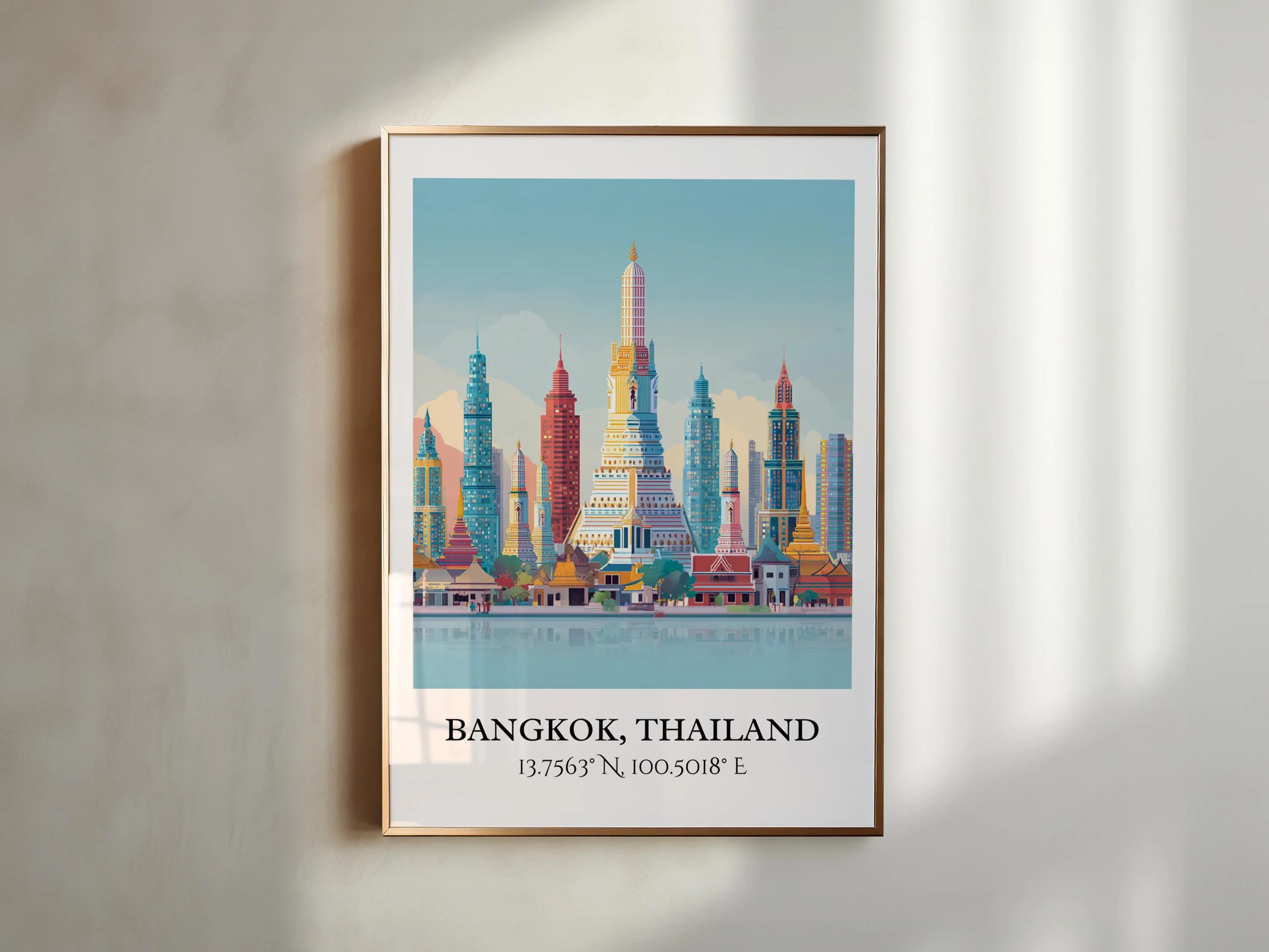 Bangkok, Thailand – Watercolor Art Print - Image 3