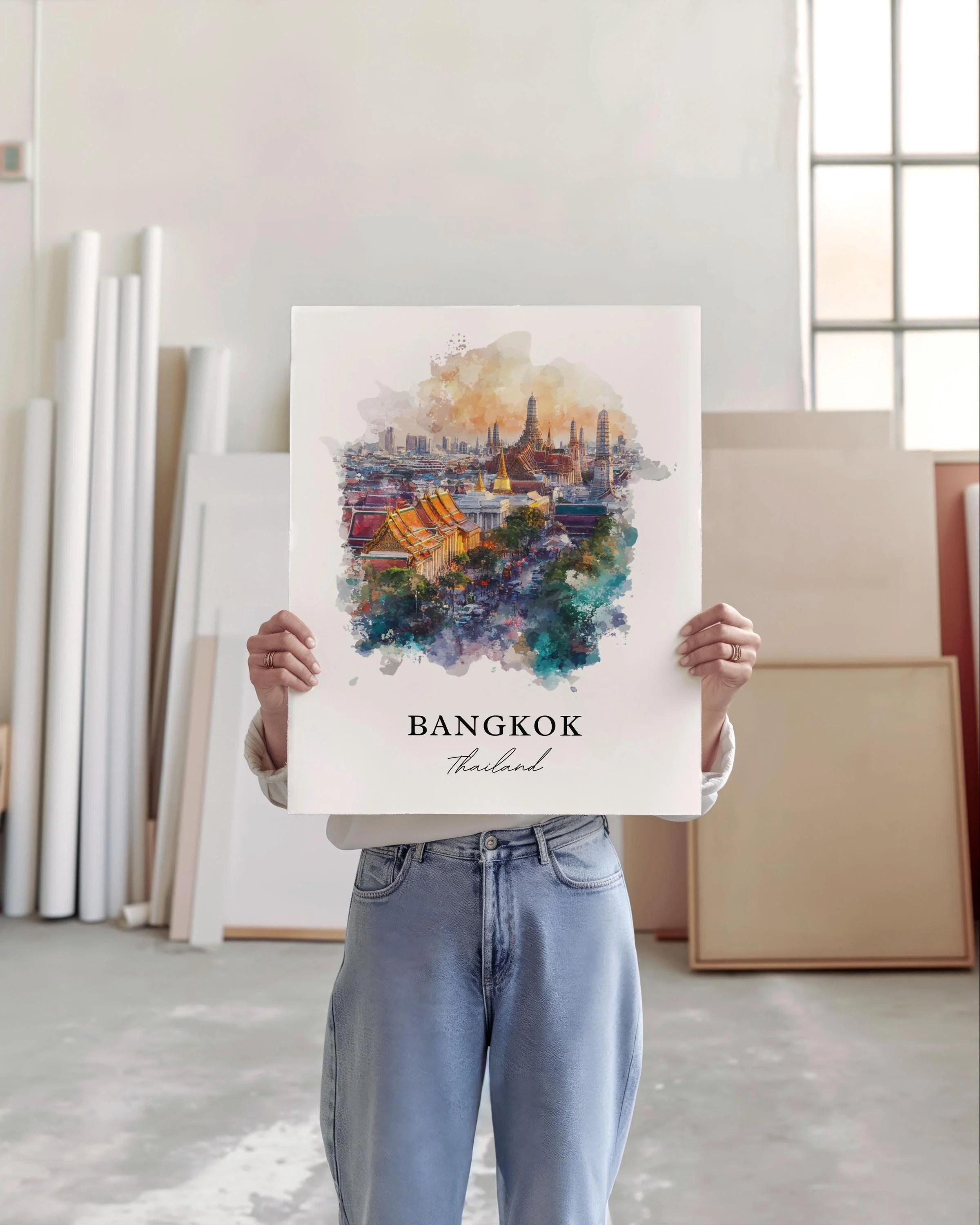 Bangkok, Thailand – Watercolor Art Print - Image 4