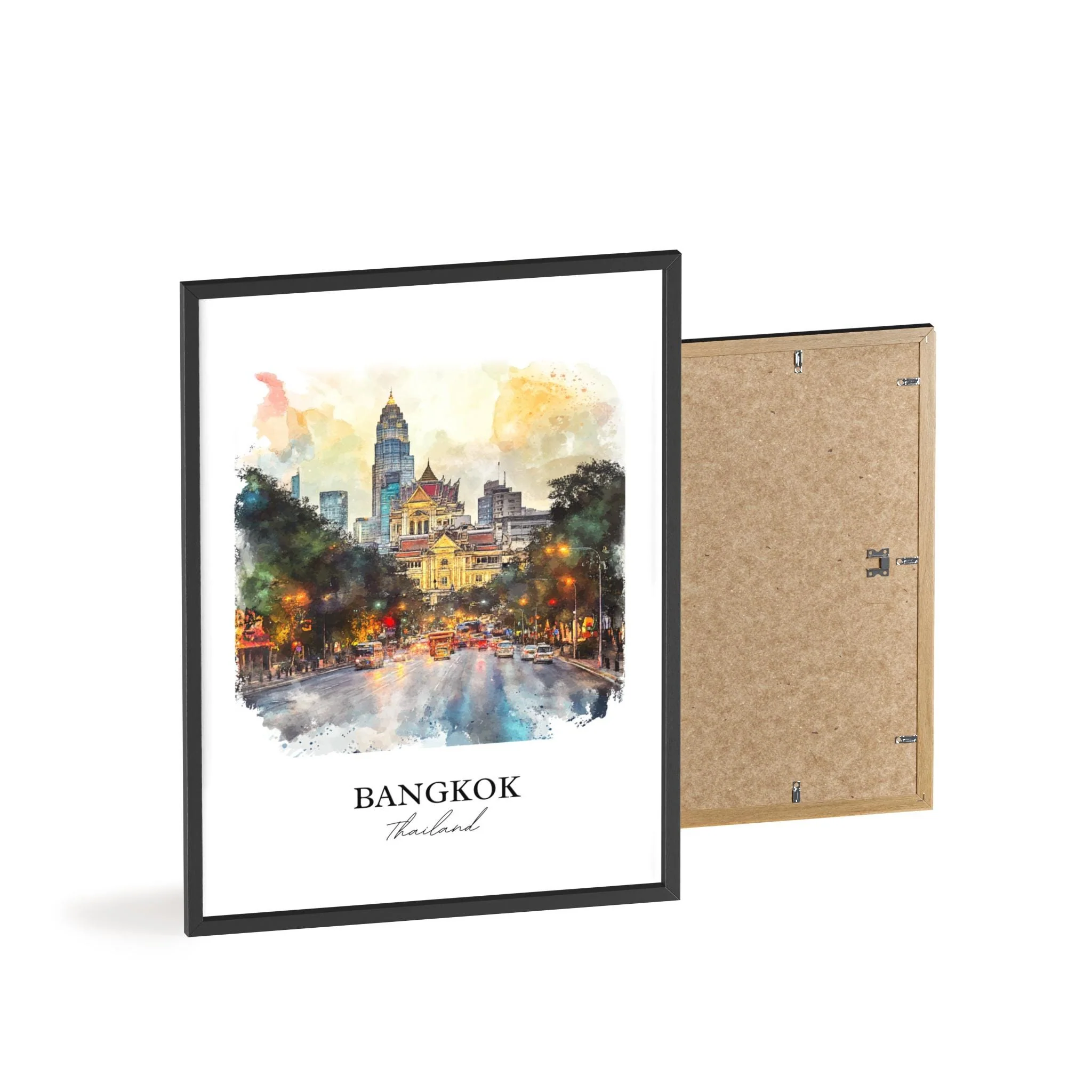 Bangkok, Thailand – Watercolor Art Print - Image 8