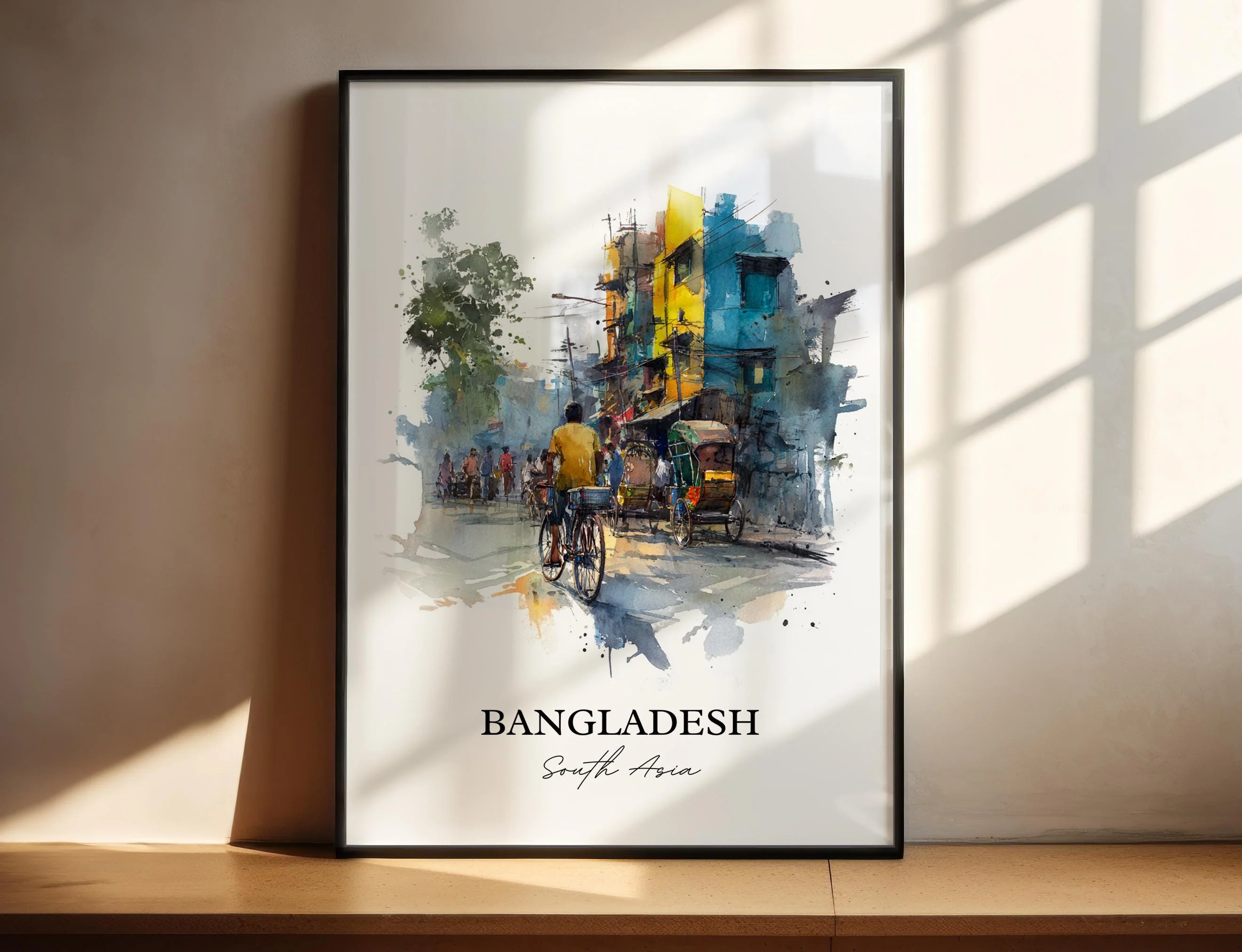 Bangladesh, Bangladesh – Watercolor Art Print