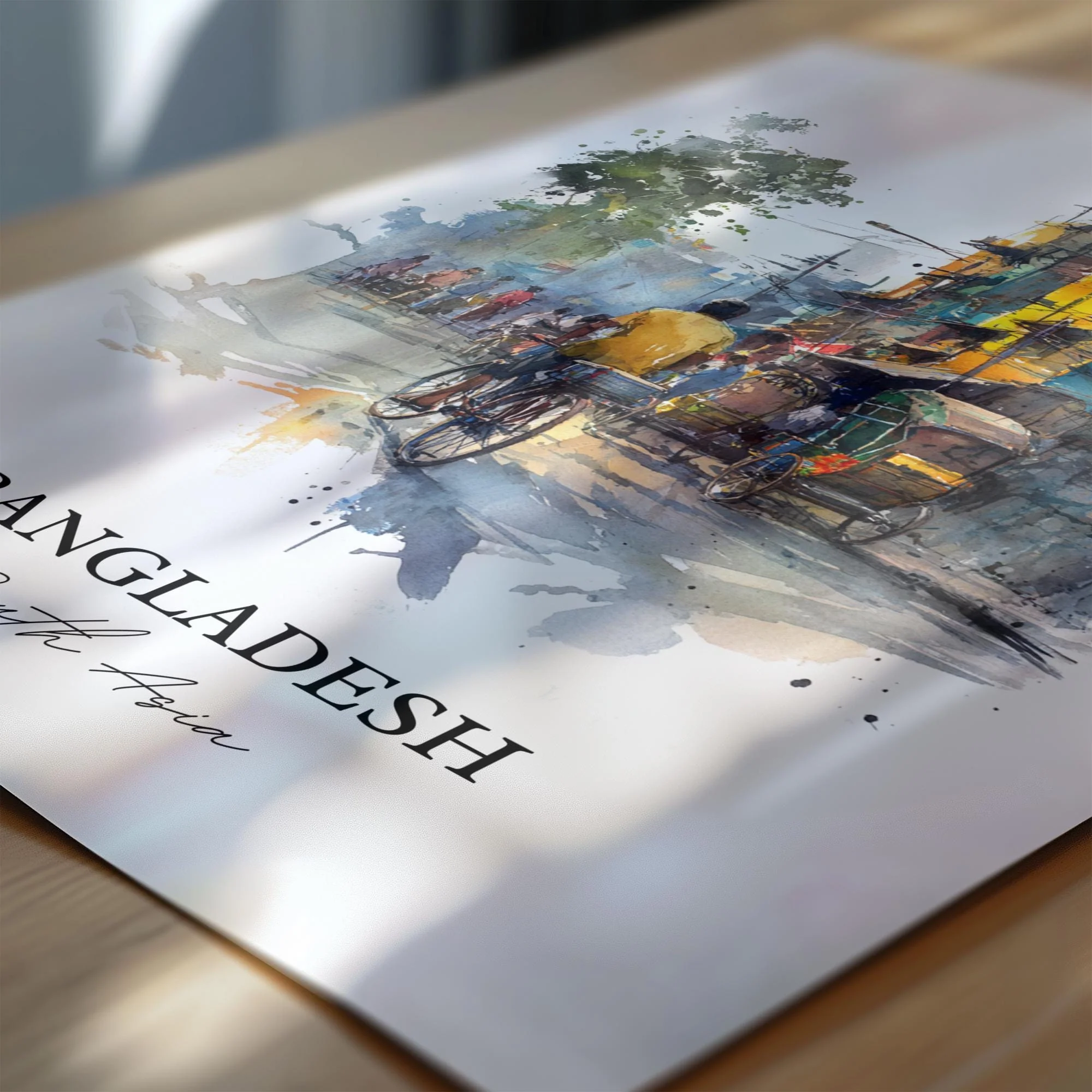 Bangladesh, Bangladesh – Watercolor Art Print - Image 2