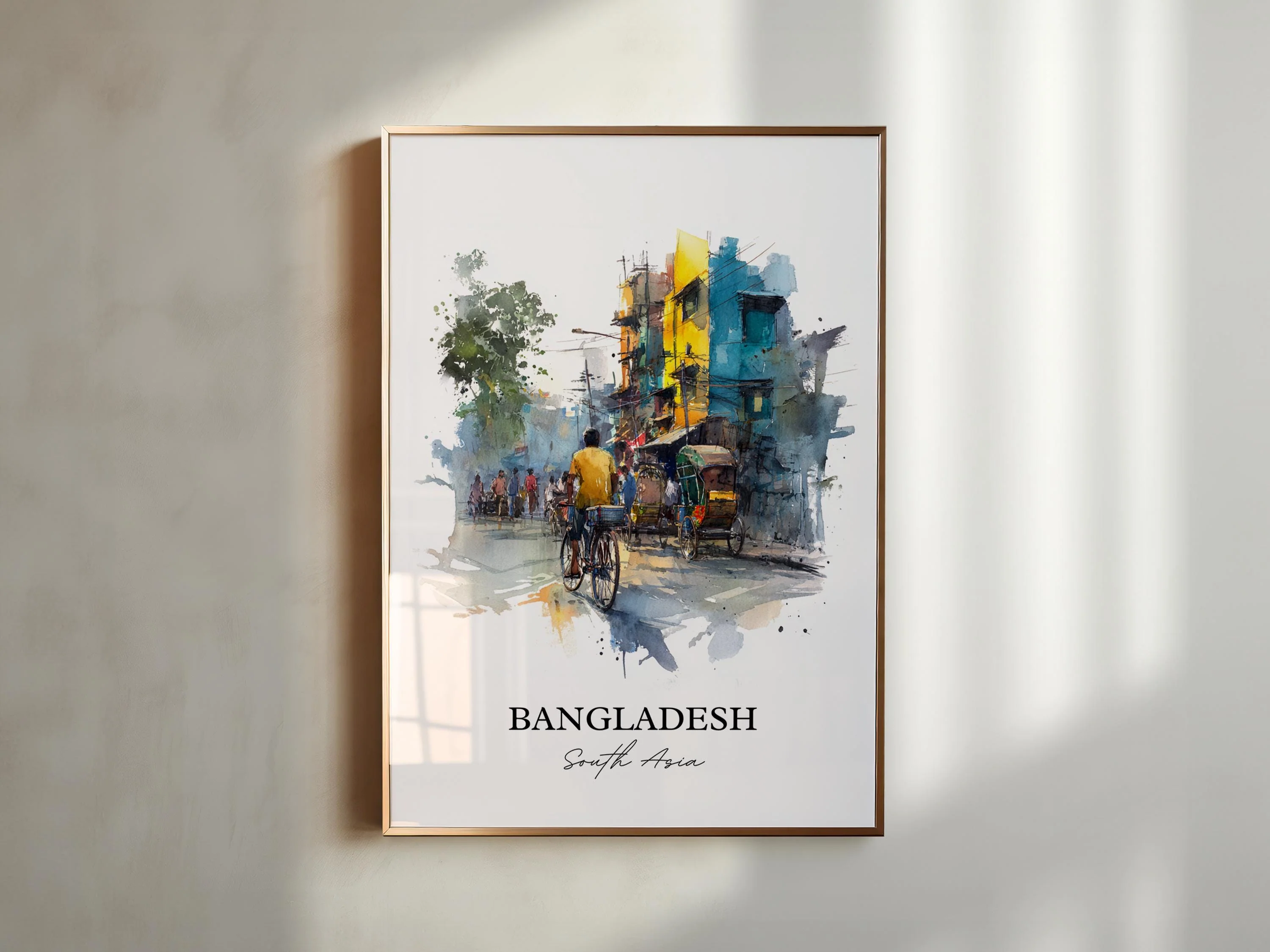 Bangladesh, Bangladesh – Watercolor Art Print - Image 3