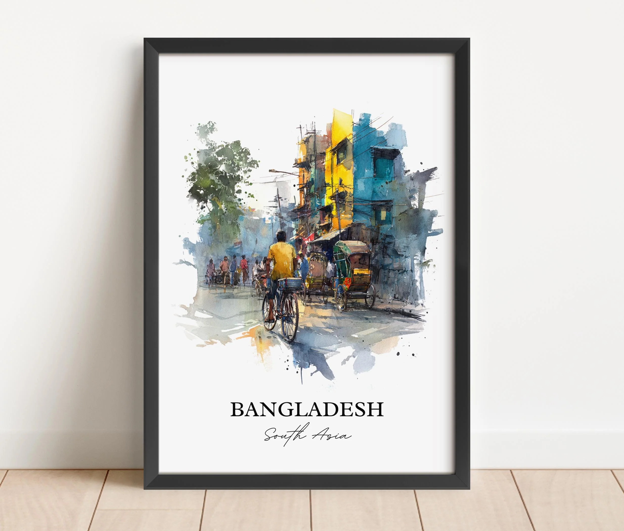 Bangladesh, Bangladesh – Watercolor Art Print - Image 4