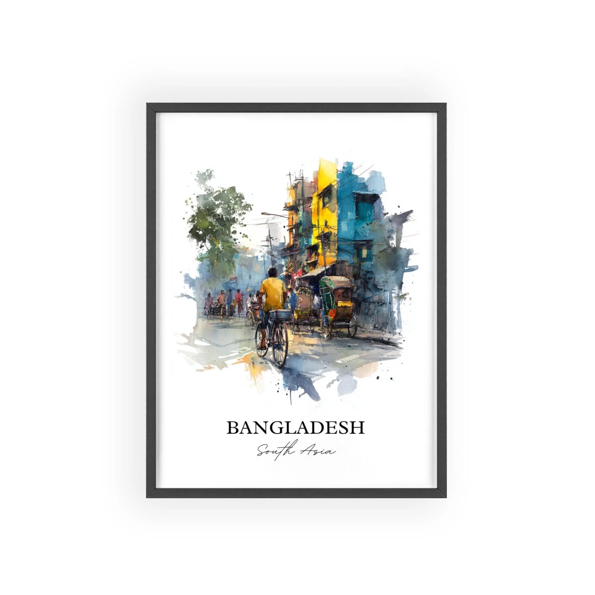 Bangladesh, Bangladesh – Watercolor Art Print - Image 7