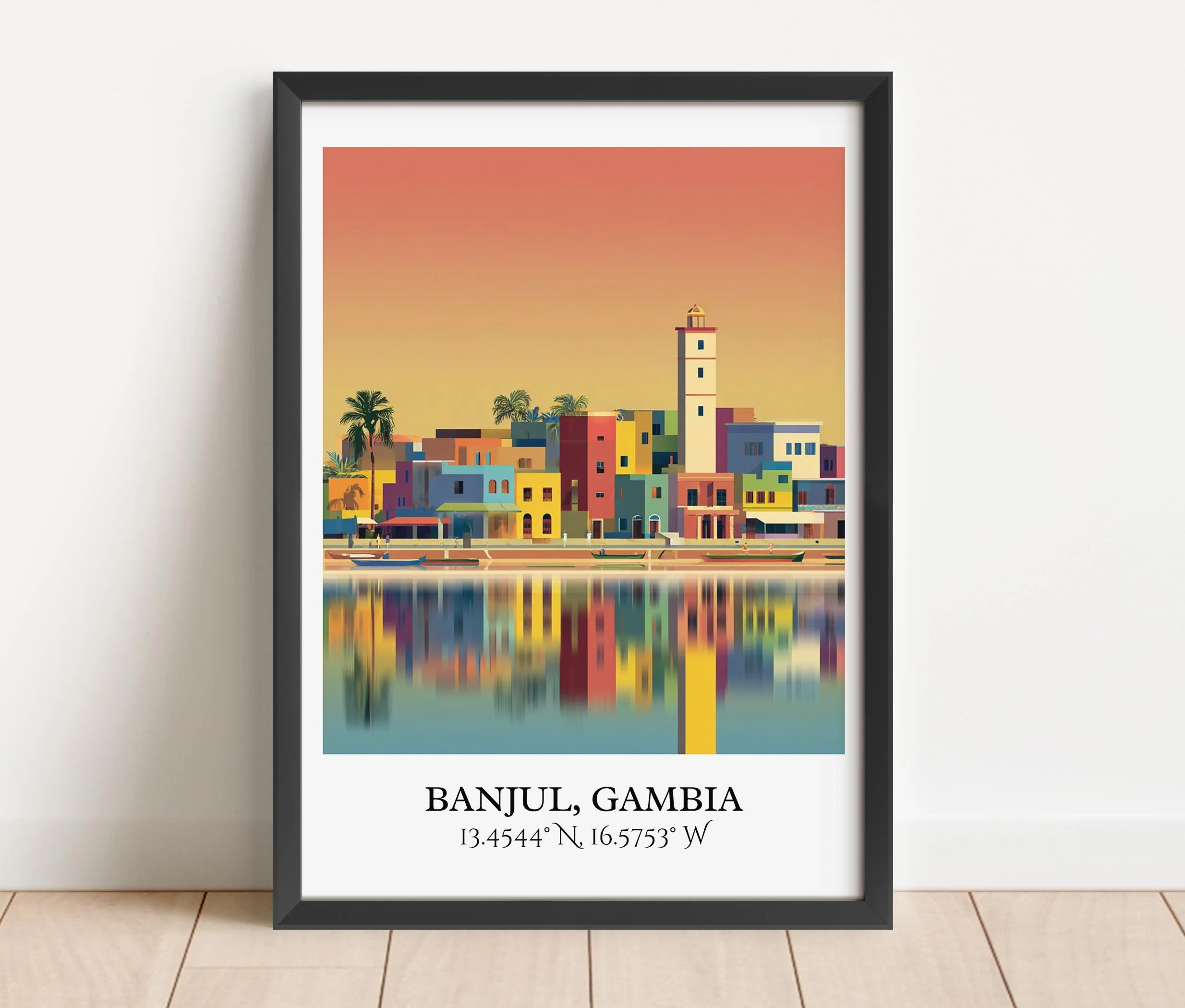 Banjul, Gambia – Watercolor Art Print - Image 6
