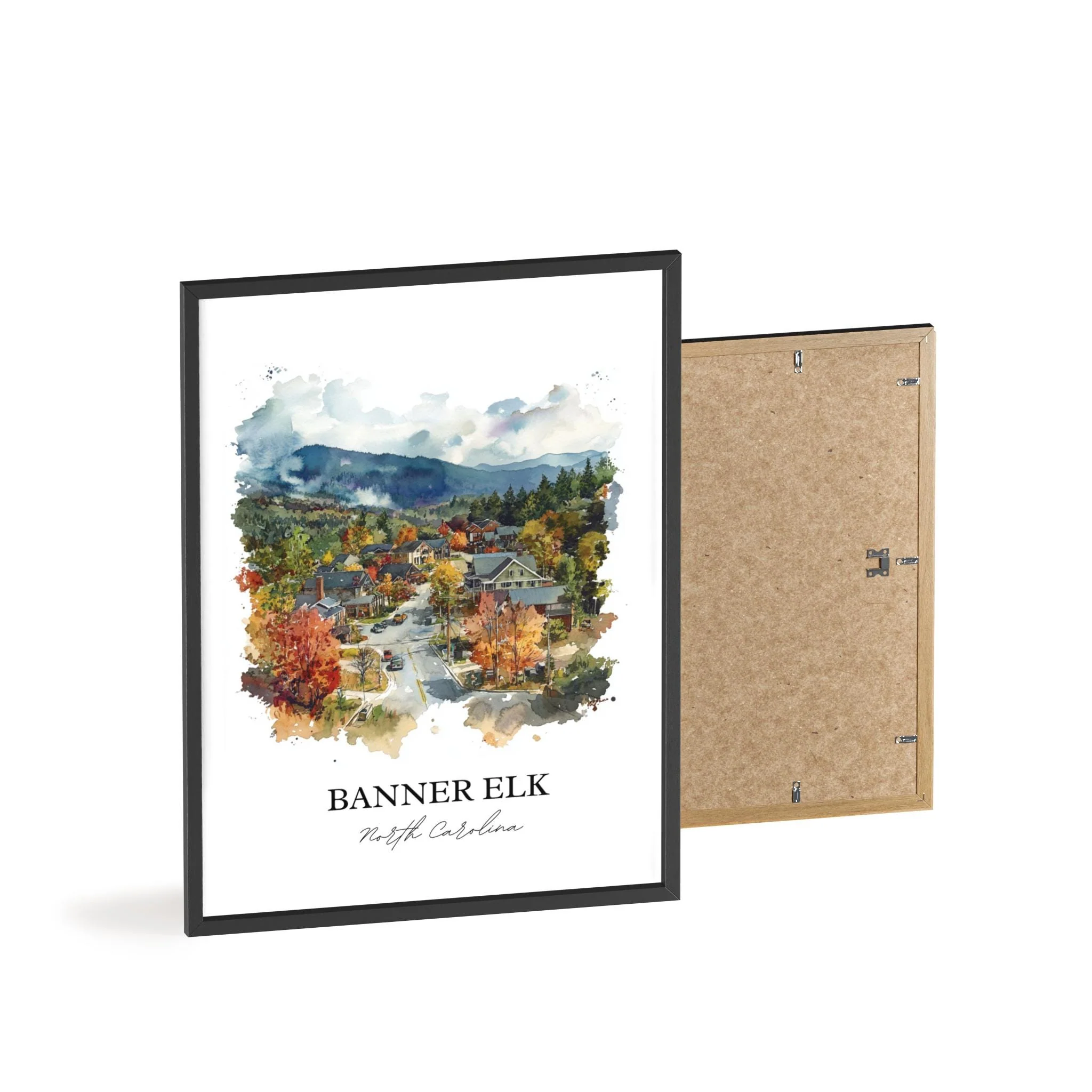 Banner Elk, NC, USA – Watercolor Art Print - Image 8