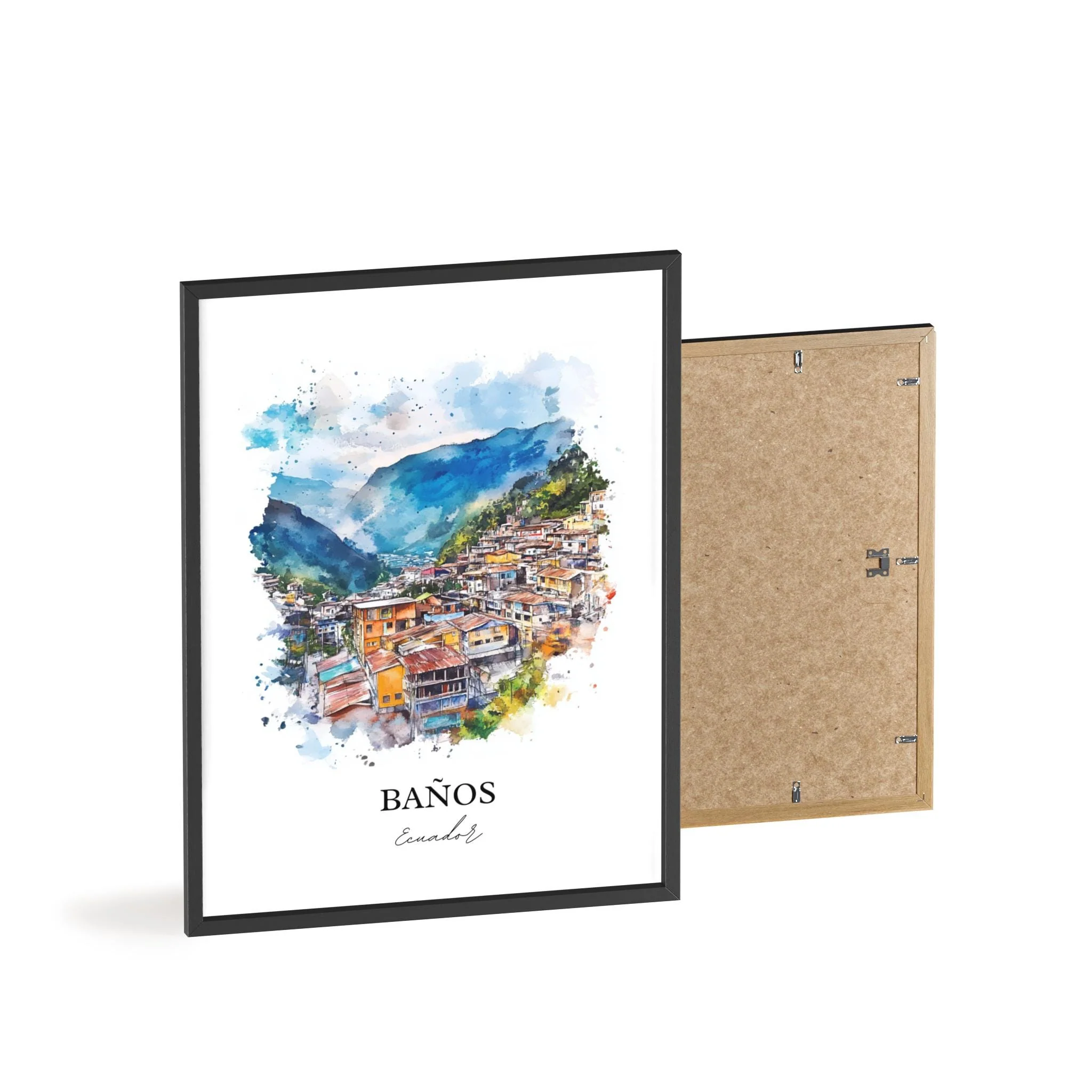 Baños, Ecuador – Watercolor Art Print - Image 8