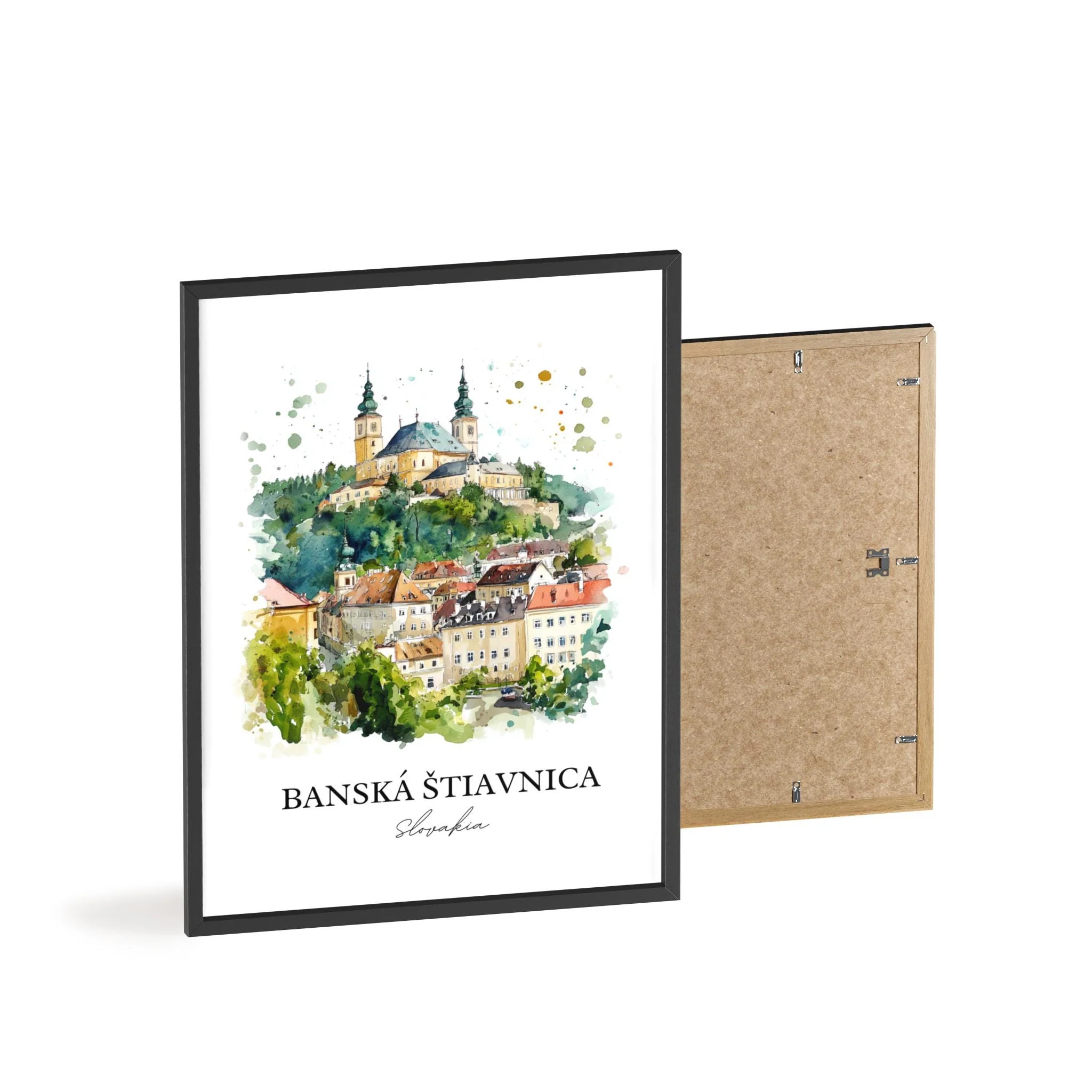 Banska Stiavnica, Slovakia – Watercolor Art Print - Image 8