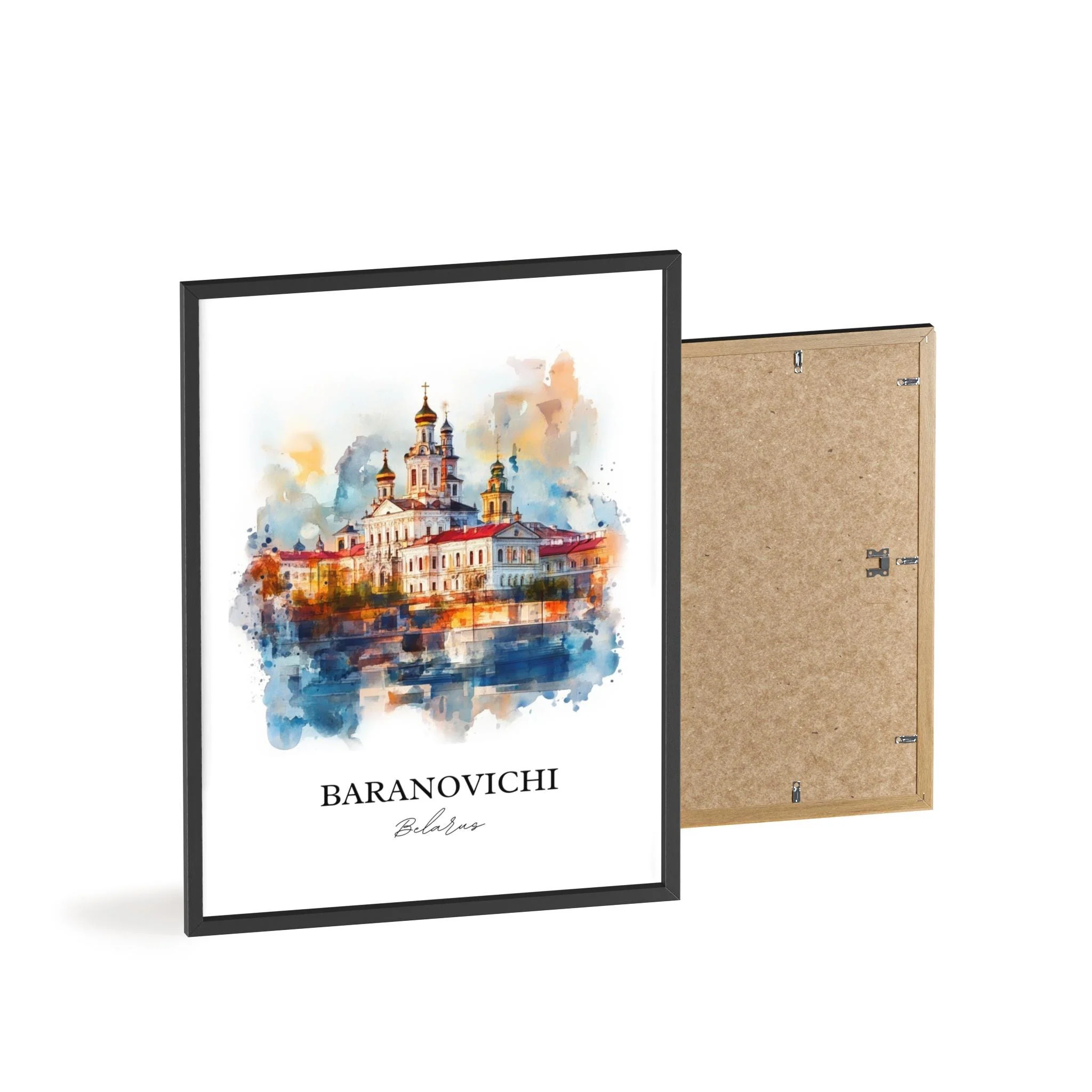 Baranovichi, Belarus – Watercolor Art Print - Image 8