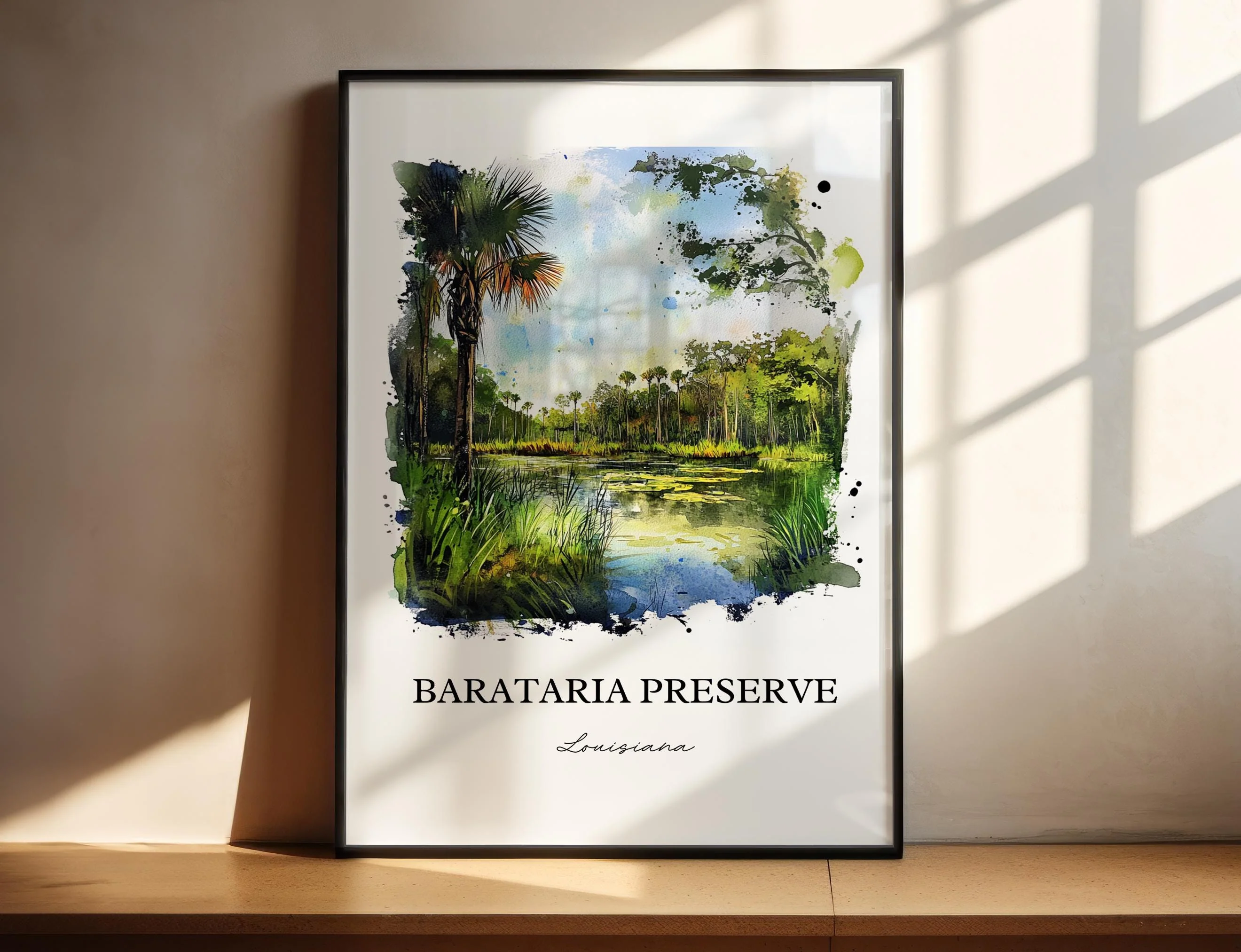 Barataria Preserve, Louisiana – Watercolor Art Print