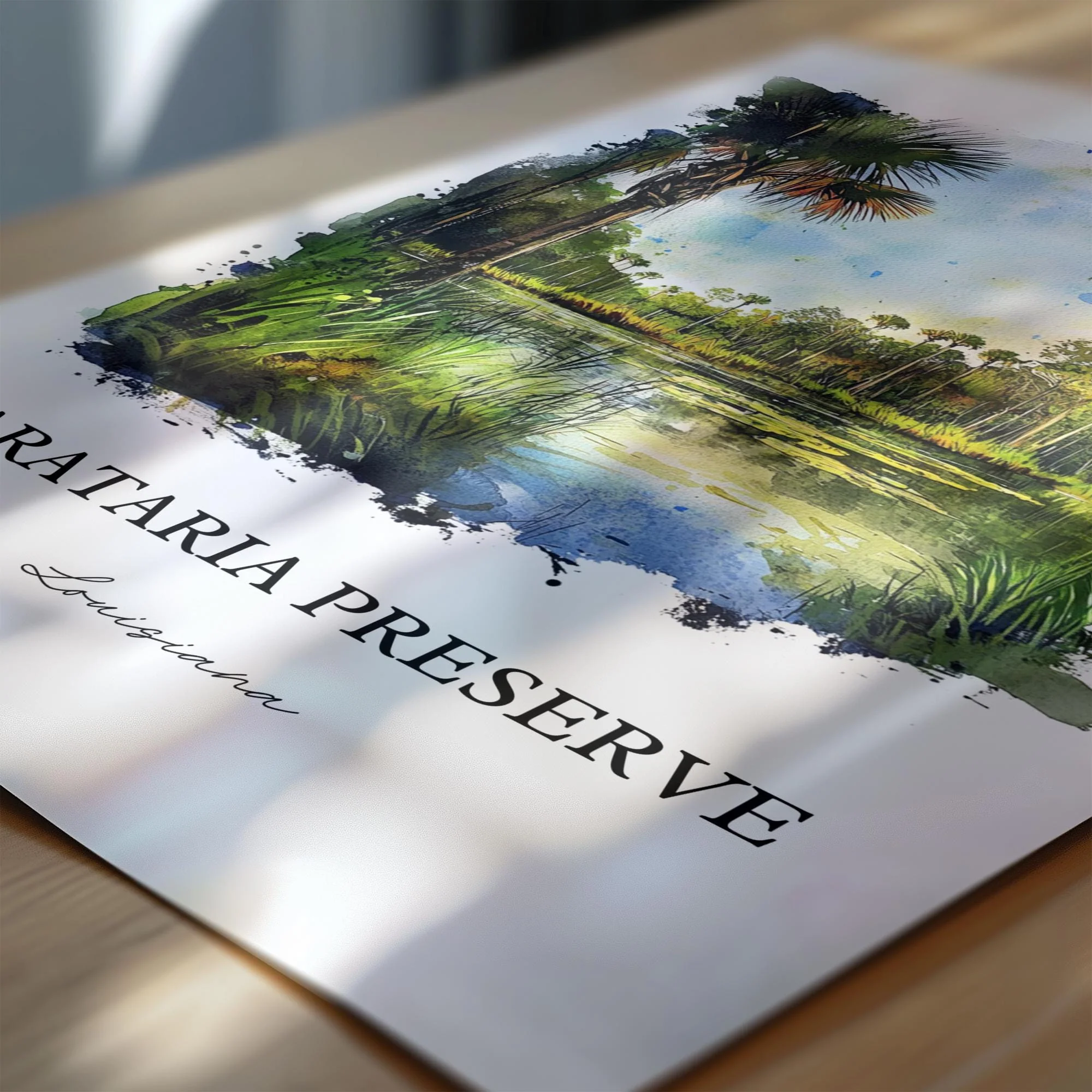 Barataria Preserve, Louisiana – Watercolor Art Print - Image 2