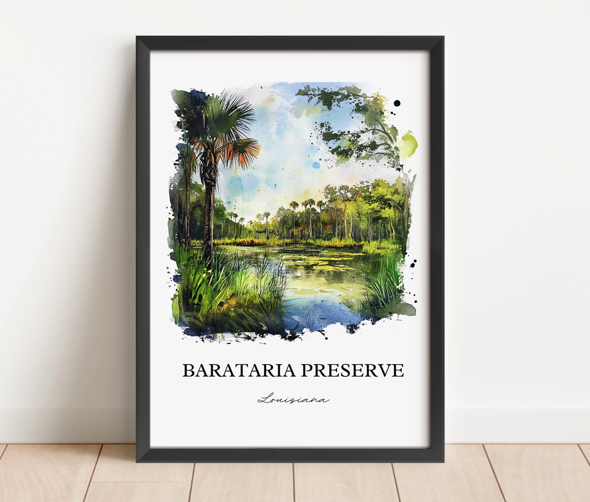 Barataria Preserve, Louisiana – Watercolor Art Print - Image 5