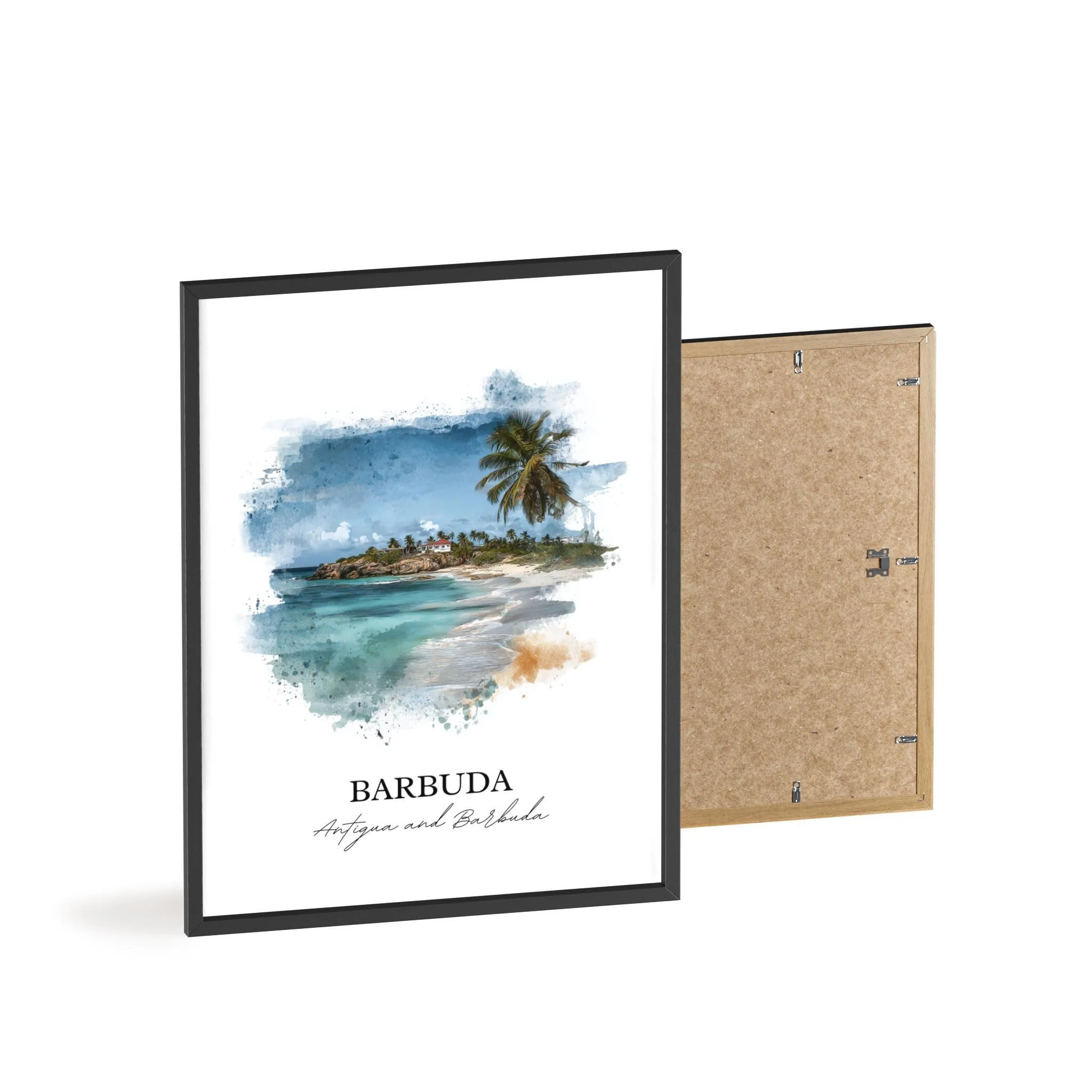 Barbuda, Antigua and Barbuda – Watercolor Art Print - Image 8