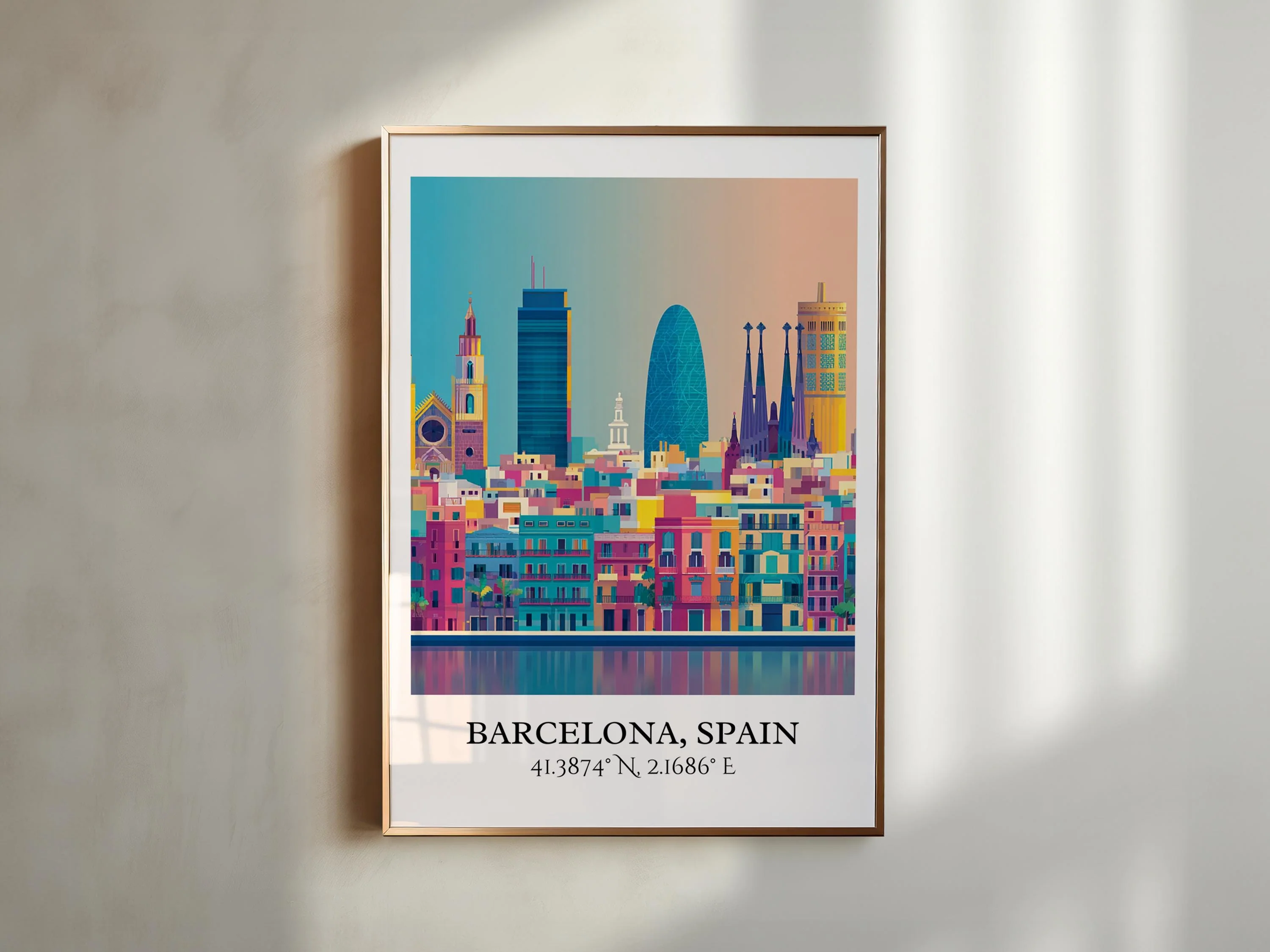 Barcelona, Spain – Watercolor Art Print - Image 6