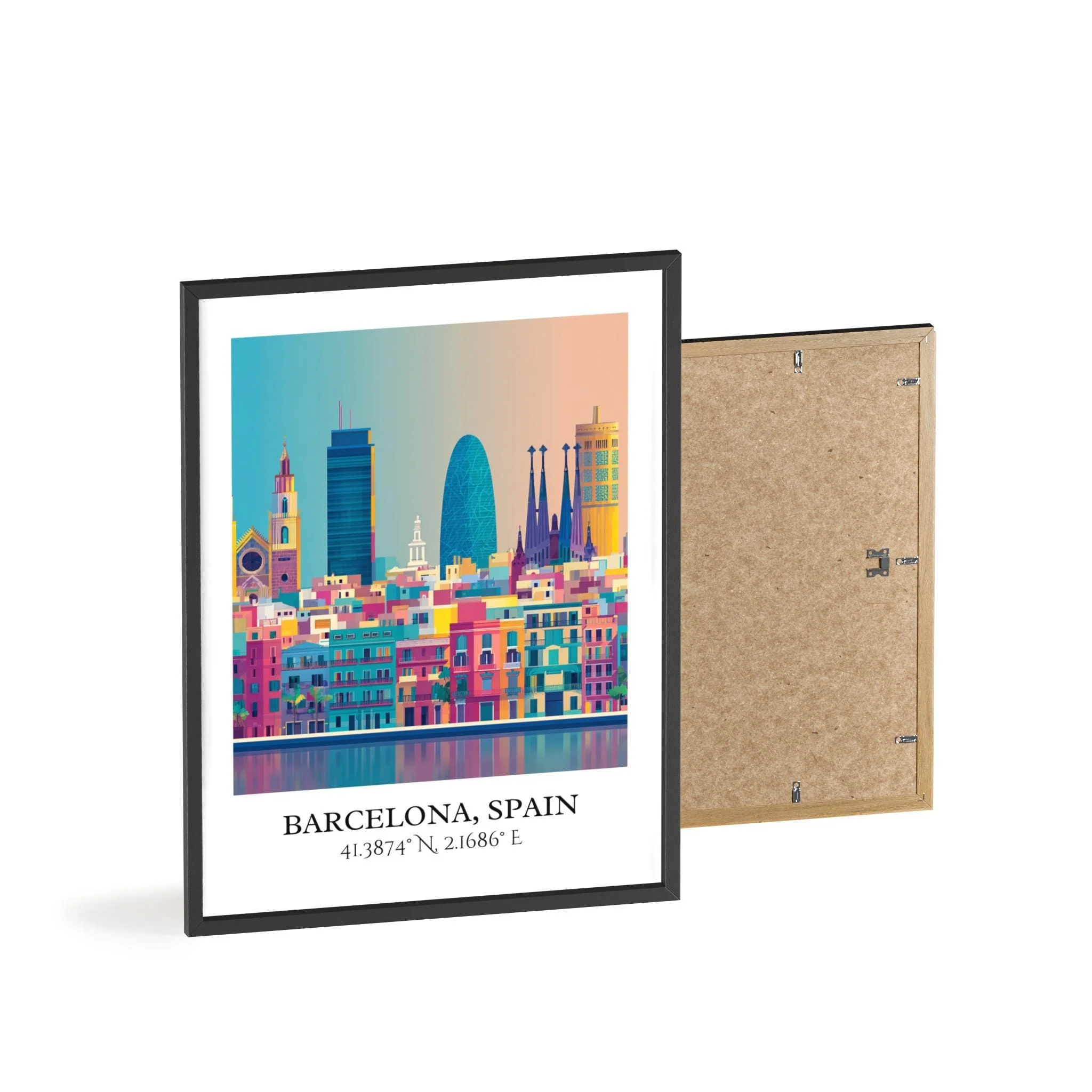 Barcelona, Spain – Watercolor Art Print - Image 8