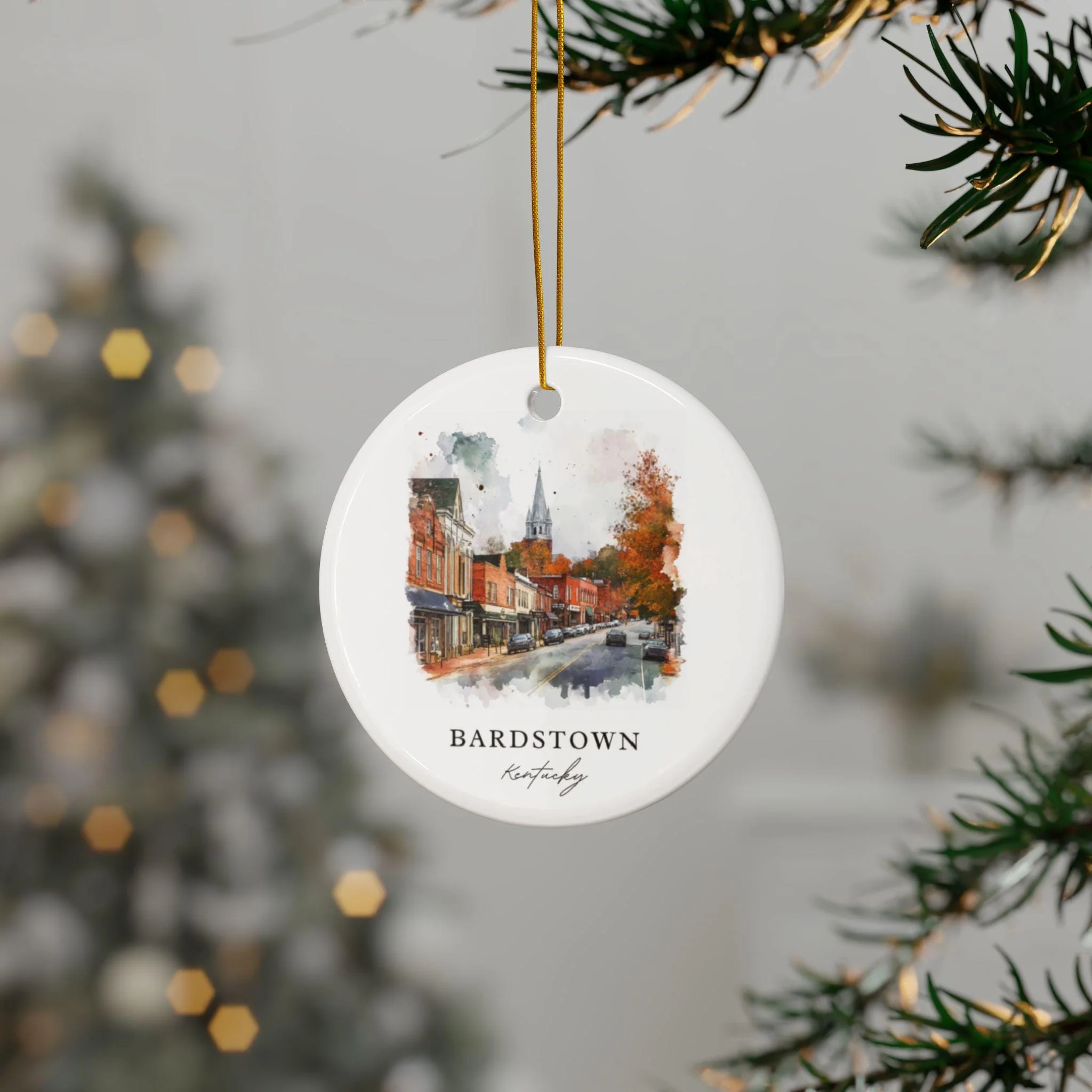 Bardstown Kentucky Ornament: Unique Bardstown KY Souvenir, Bardstown Xmas Decor, and Authentic Bardstown KY Gift - Image 2