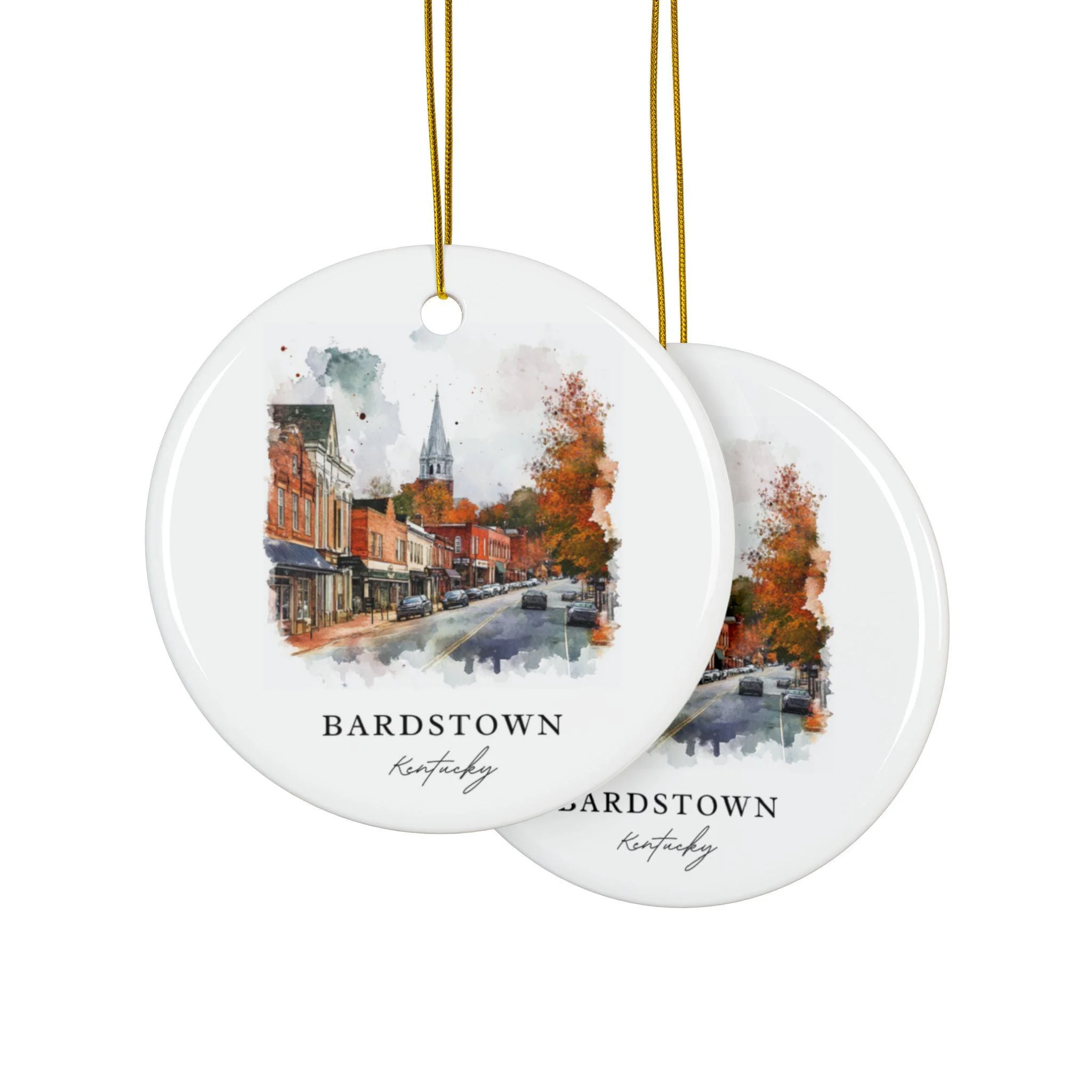 Bardstown Kentucky Ornament: Unique Bardstown KY Souvenir, Bardstown Xmas Decor, and Authentic Bardstown KY Gift - Image 3