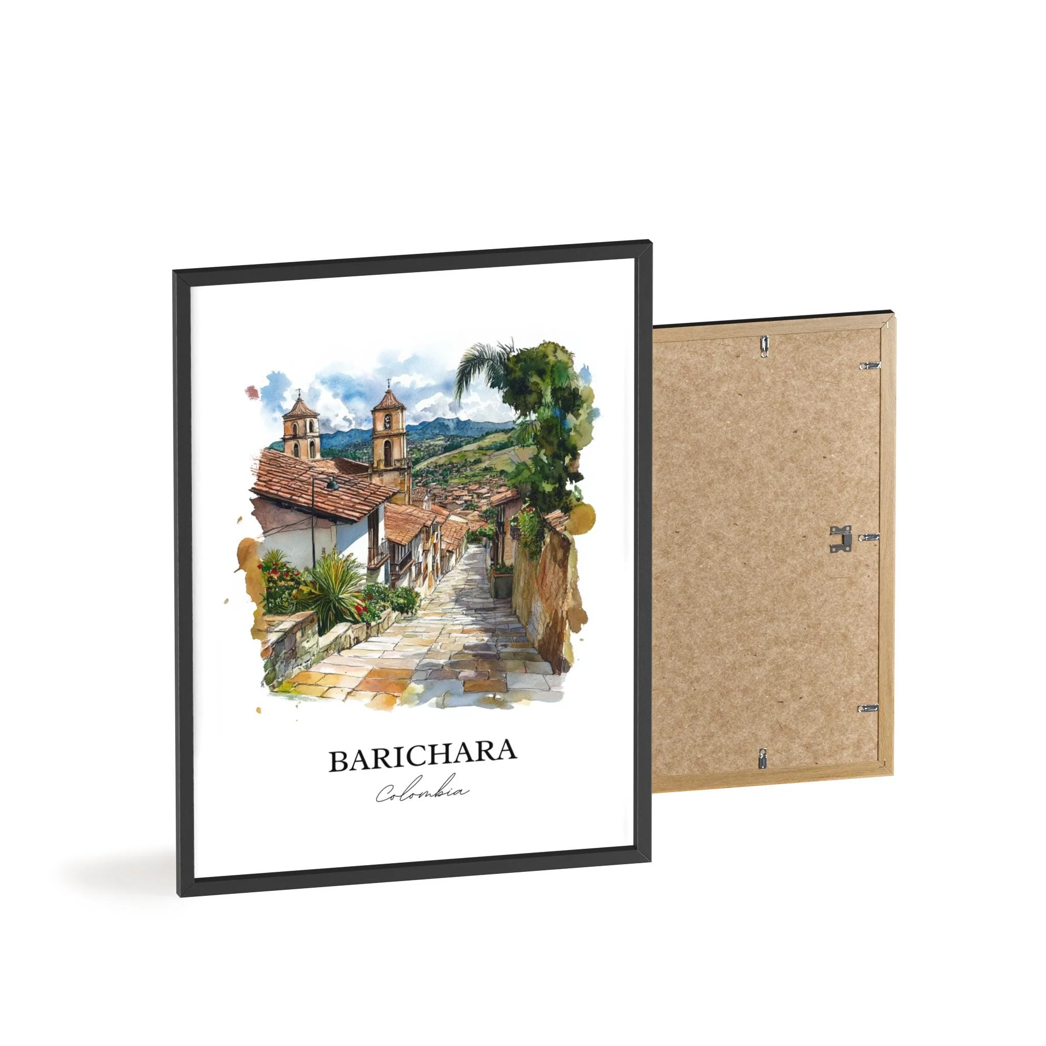 Barichara, Colombia – Watercolor Art Print - Image 8